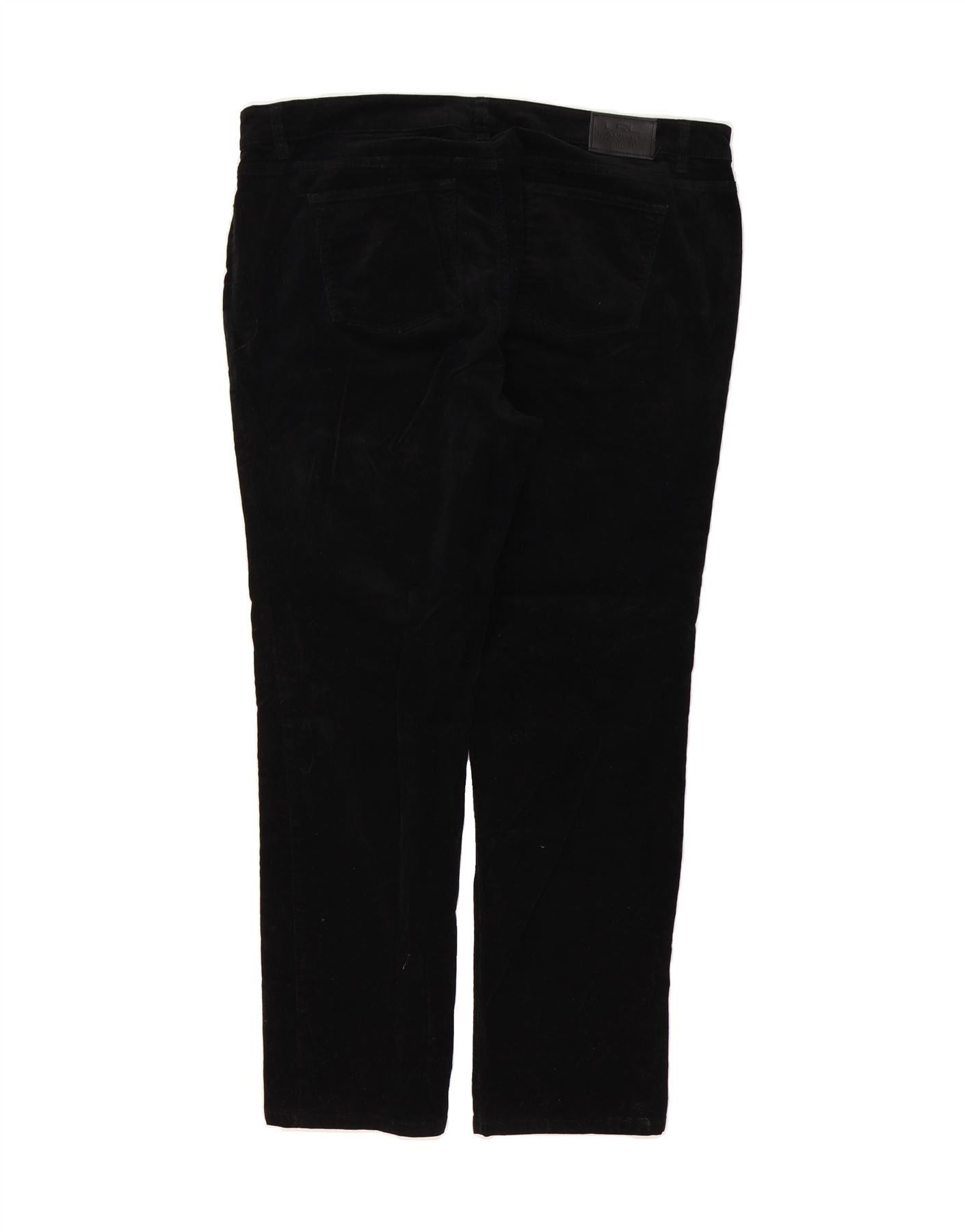 Ralph Lauren Womens Slim Corduroy Trousers US 18 2XL W40 L29 Black Cotton Size 40" / US 18 - 2 Thumbnail