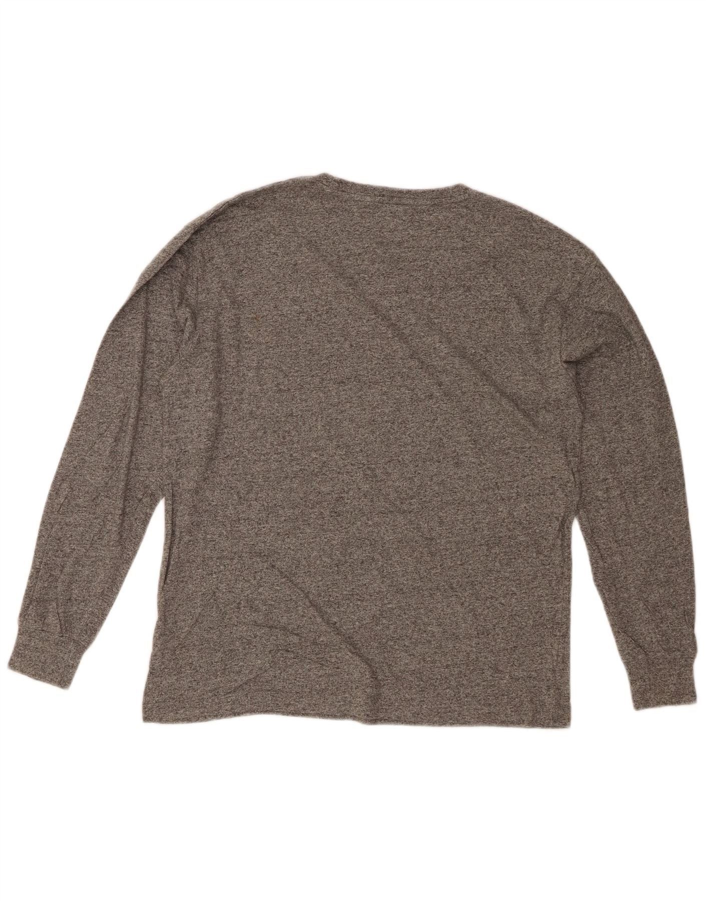 Polo Ralph Lauren Mens Top Long Sleeve Small Grey Flecked Cotton Size US L / EU 52-54 / 3 - 2 Thumbnail