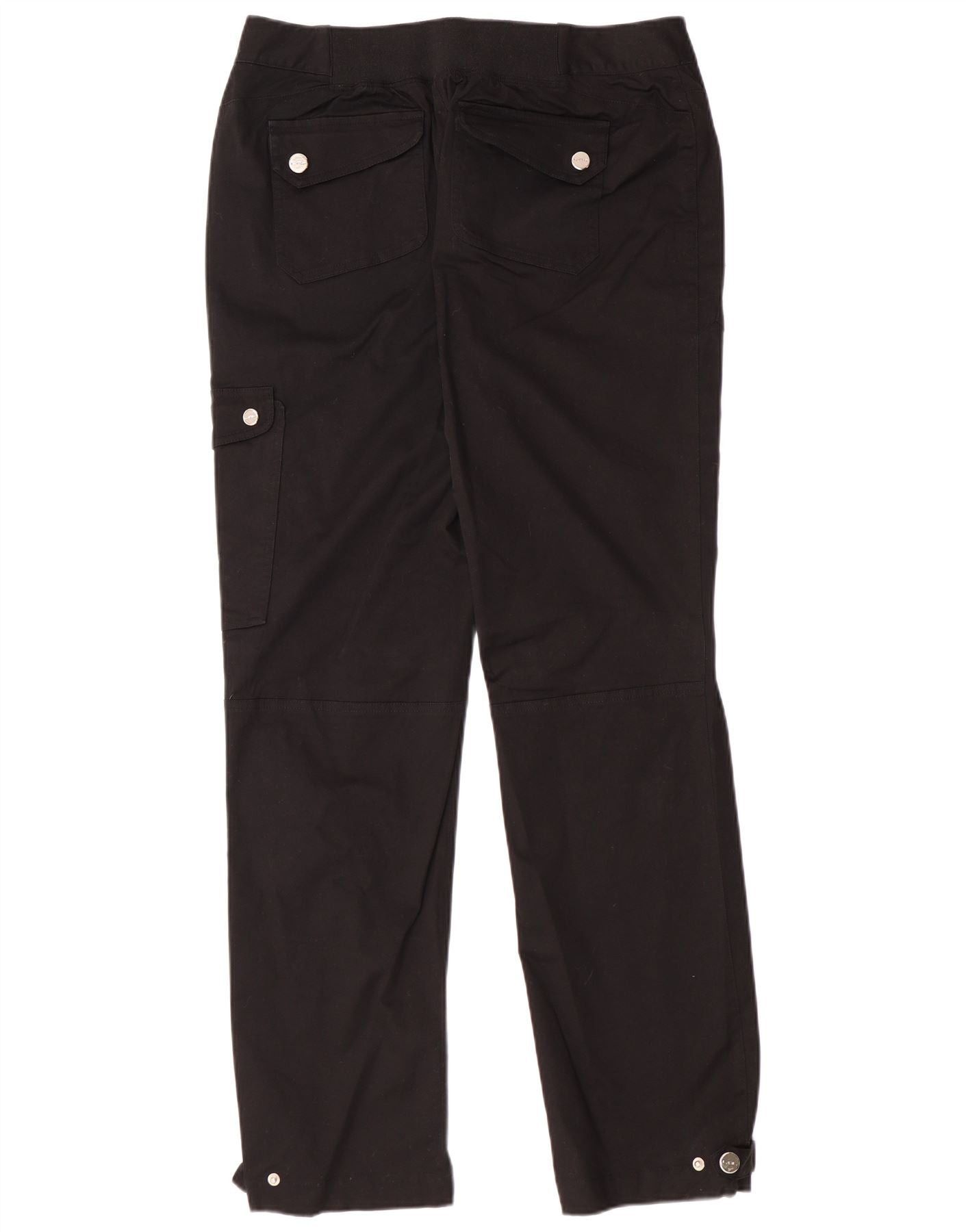 Ralph Lauren Womens Straight Cargo Trousers US 10 Large W32 L31 Black Size 28" / US 6 / IT 42 - 2 Thumbnail