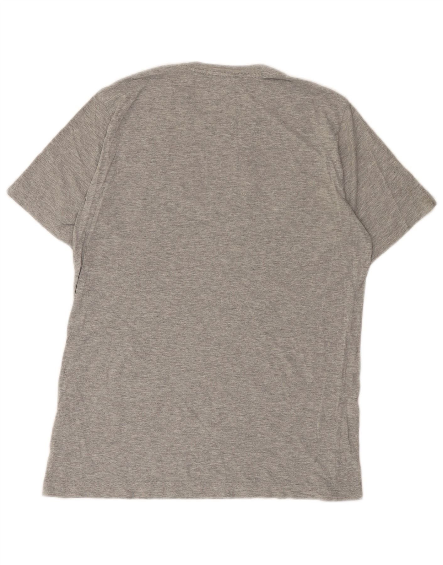 Diesel Mens Graphic T-Shirt Top XS Grey Flecked Cotton Size US XS / EU 42 / 0 - 2 Thumbnail