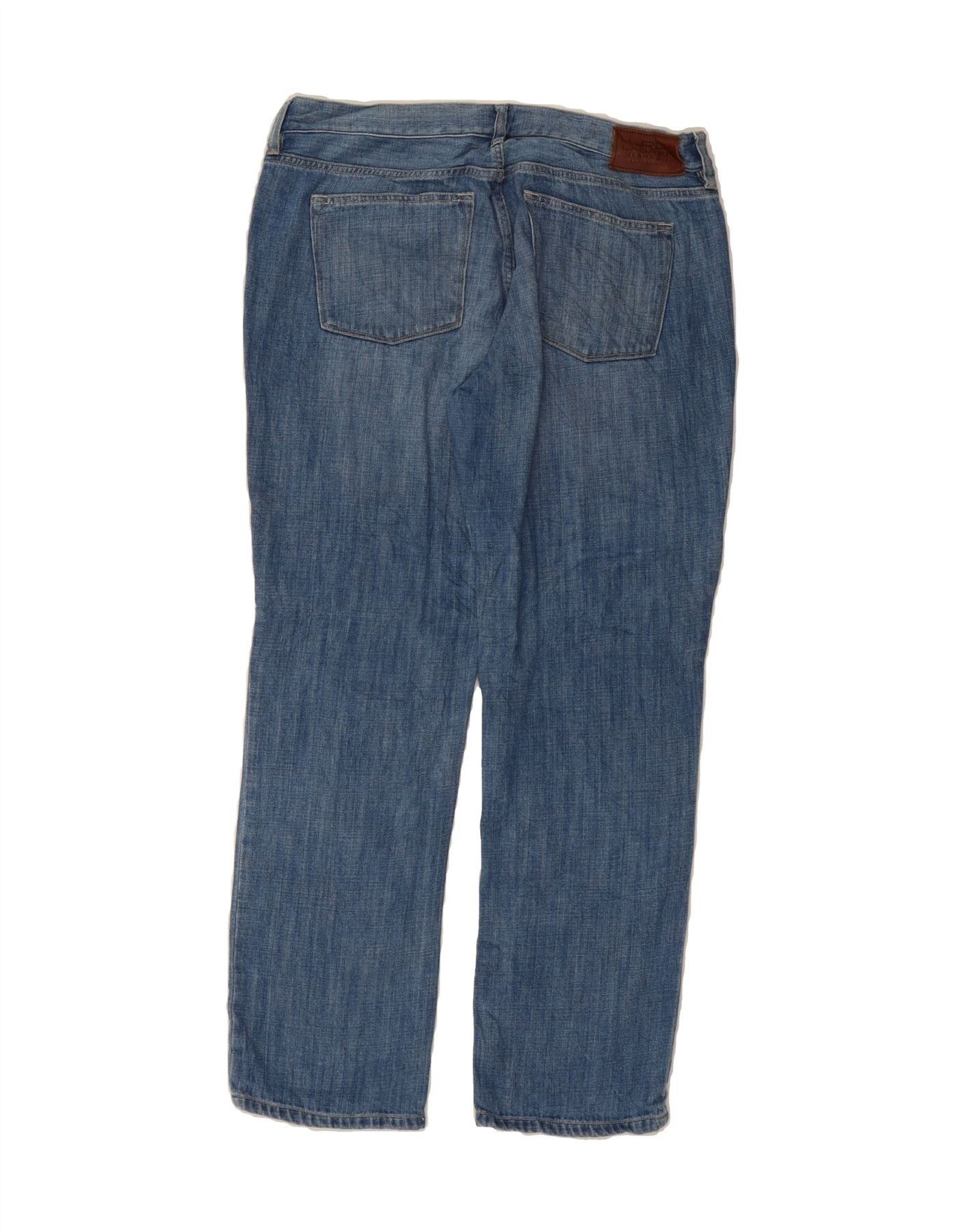 Ralph Lauren Womens Straight Jeans US 10 Large W34 L29 Blue Cotton Size 24" / US 00 / IT 34 - 2 Thumbnail