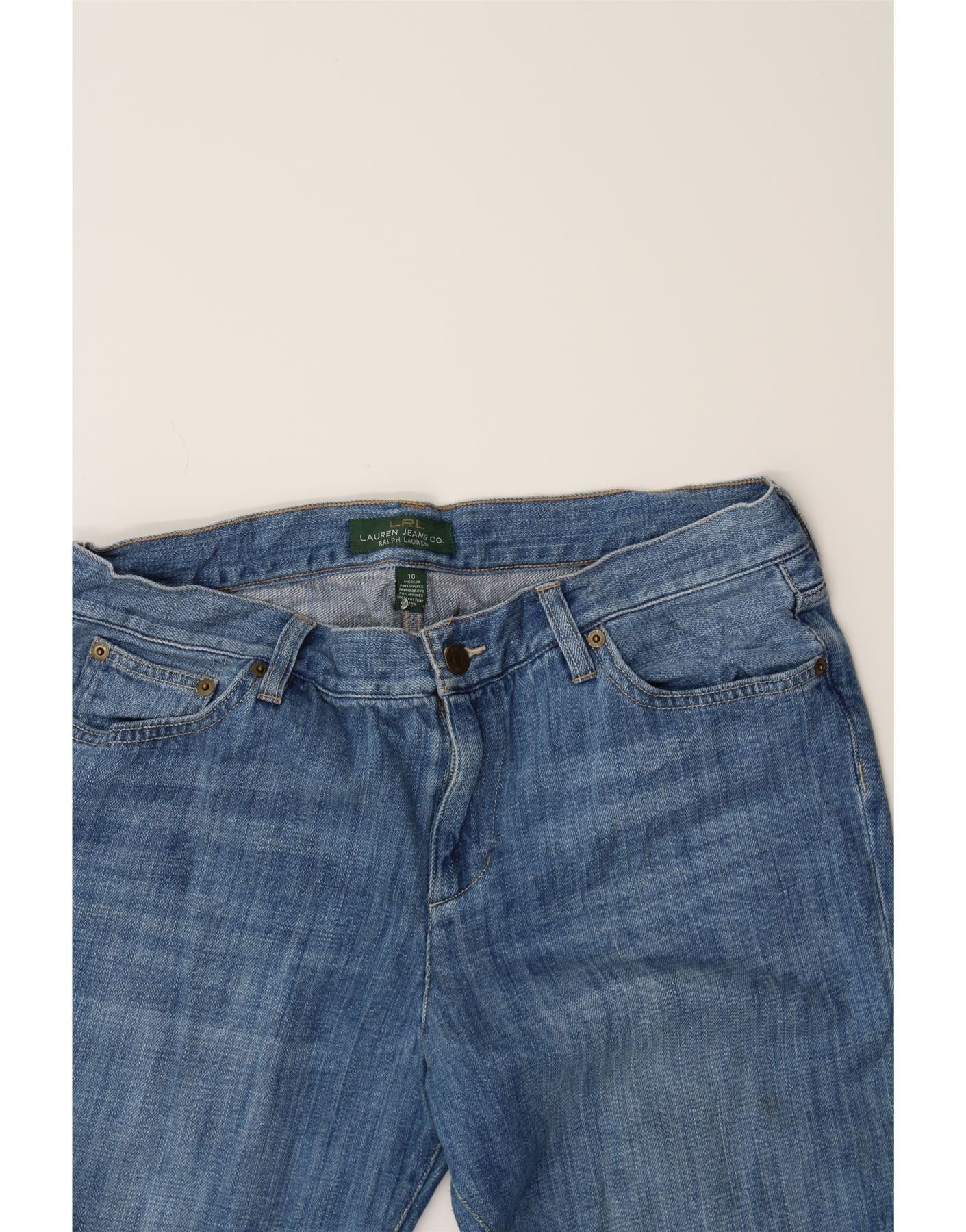 Ralph Lauren Womens Straight Jeans US 10 Large W34 L29 Blue Cotton Size 24" / US 00 / IT 34 - 3 Thumbnail