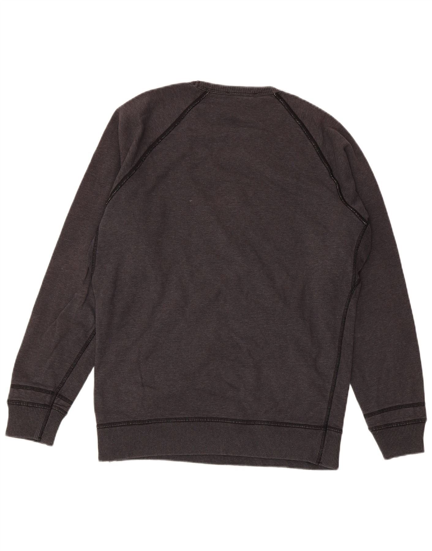 Diesel Mens Graphic Sweatshirt Jumper Small Grey Cotton Size US S / EU 44-46 / 1 - 2 Thumbnail