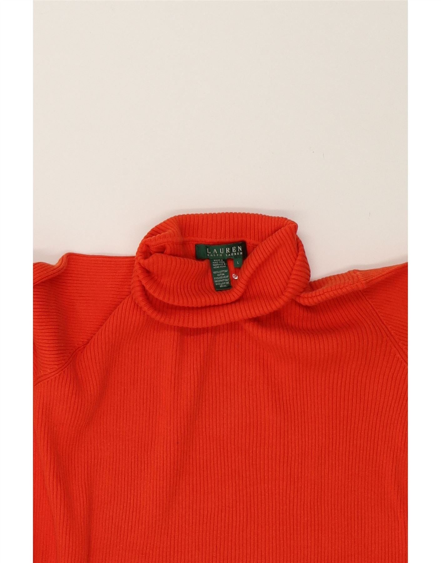 Ralph Lauren Girls Roll Neck Jumper Sweater 14-15 Years Large Red Cotton Size L / US 10 / IT 46 - 3 Thumbnail