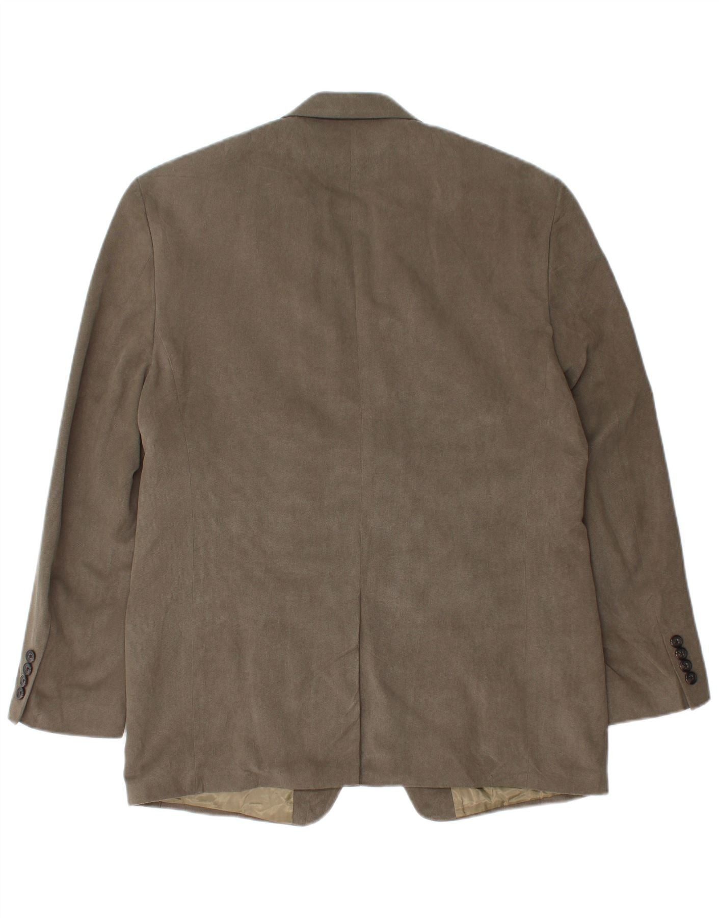 Ralph Lauren Mens 2 Button Blazer Jacket UK 42 XL Khaki Houndstooth Size US L / EU 52-54 / 3 - 2 Thumbnail