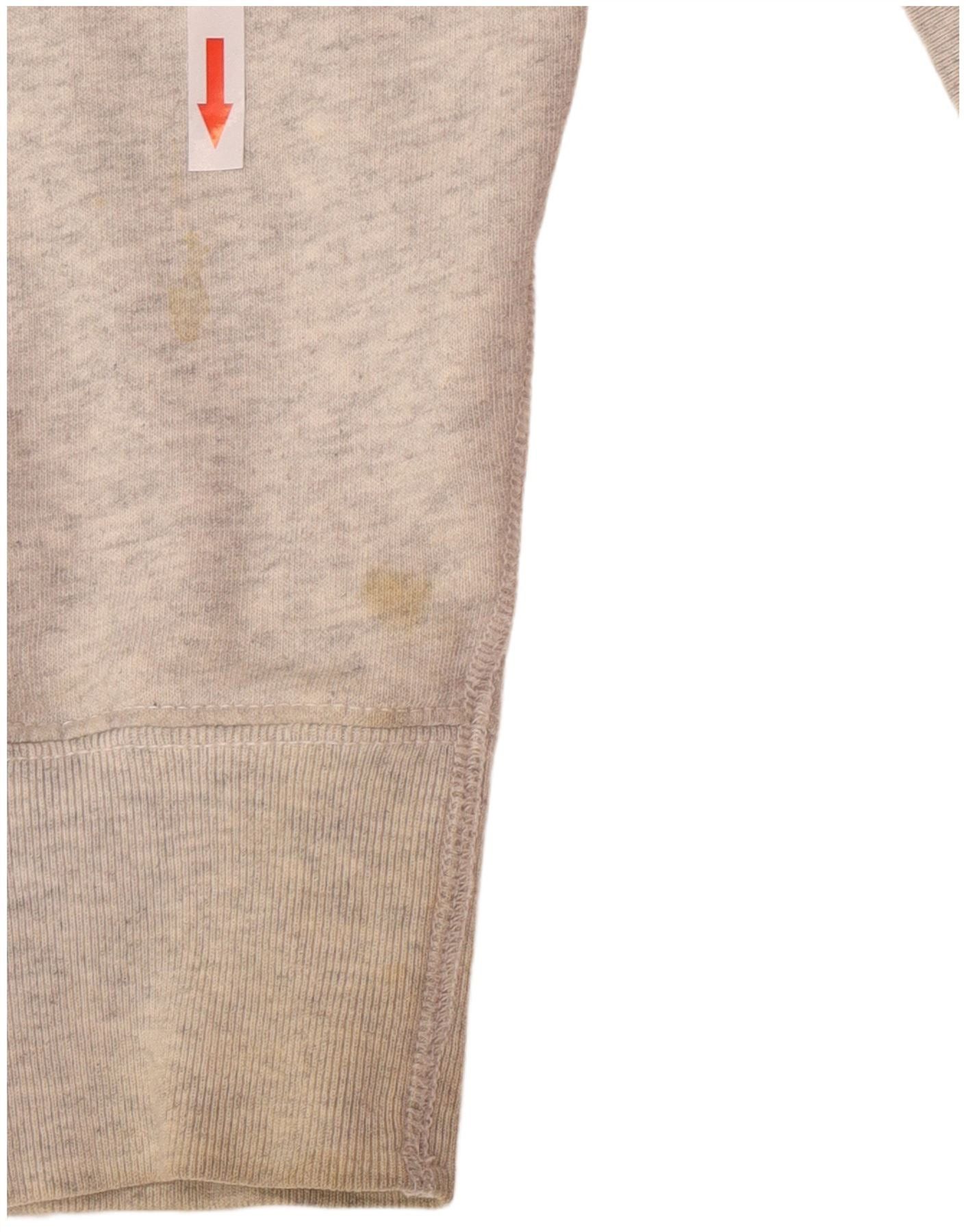 Diesel Mens Graphic Hoodie Jumper Large Grey Flecked Cotton Size US XL / EU 56 / 4 - 4 Thumbnail
