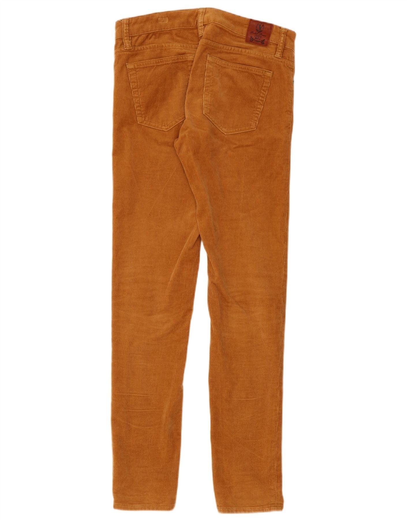 Ralph Lauren Womens Skinny Corduroy Trousers US 4 Small W32 L32 Beige Size 25" / US 0 / IT 36 - 2 Thumbnail