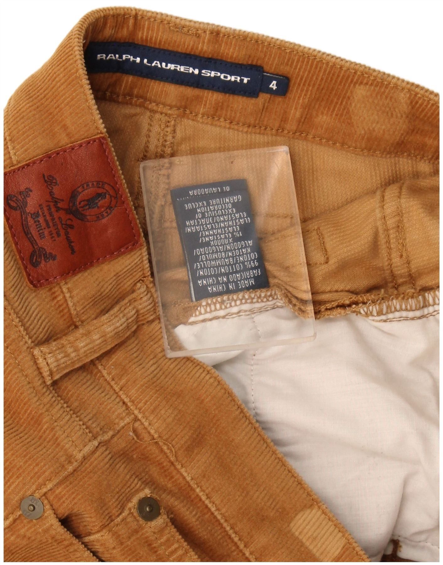 Ralph Lauren Womens Skinny Corduroy Trousers US 4 Small W32 L32 Beige Size 25" / US 0 / IT 36 - 4 Thumbnail
