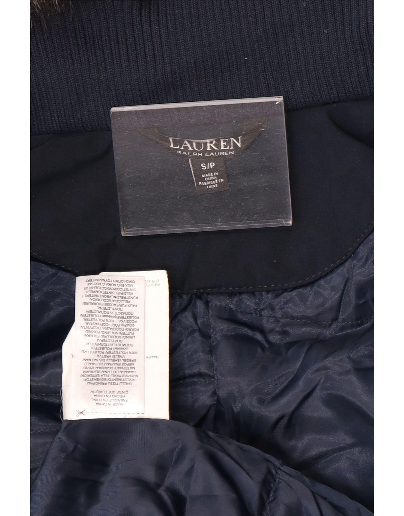 Ralph Lauren Womens Hooded Parka Jacket UK 10 Small Navy Blue Polyester Size M / US 6-8 / IT 42-44 - 3 Thumbnail