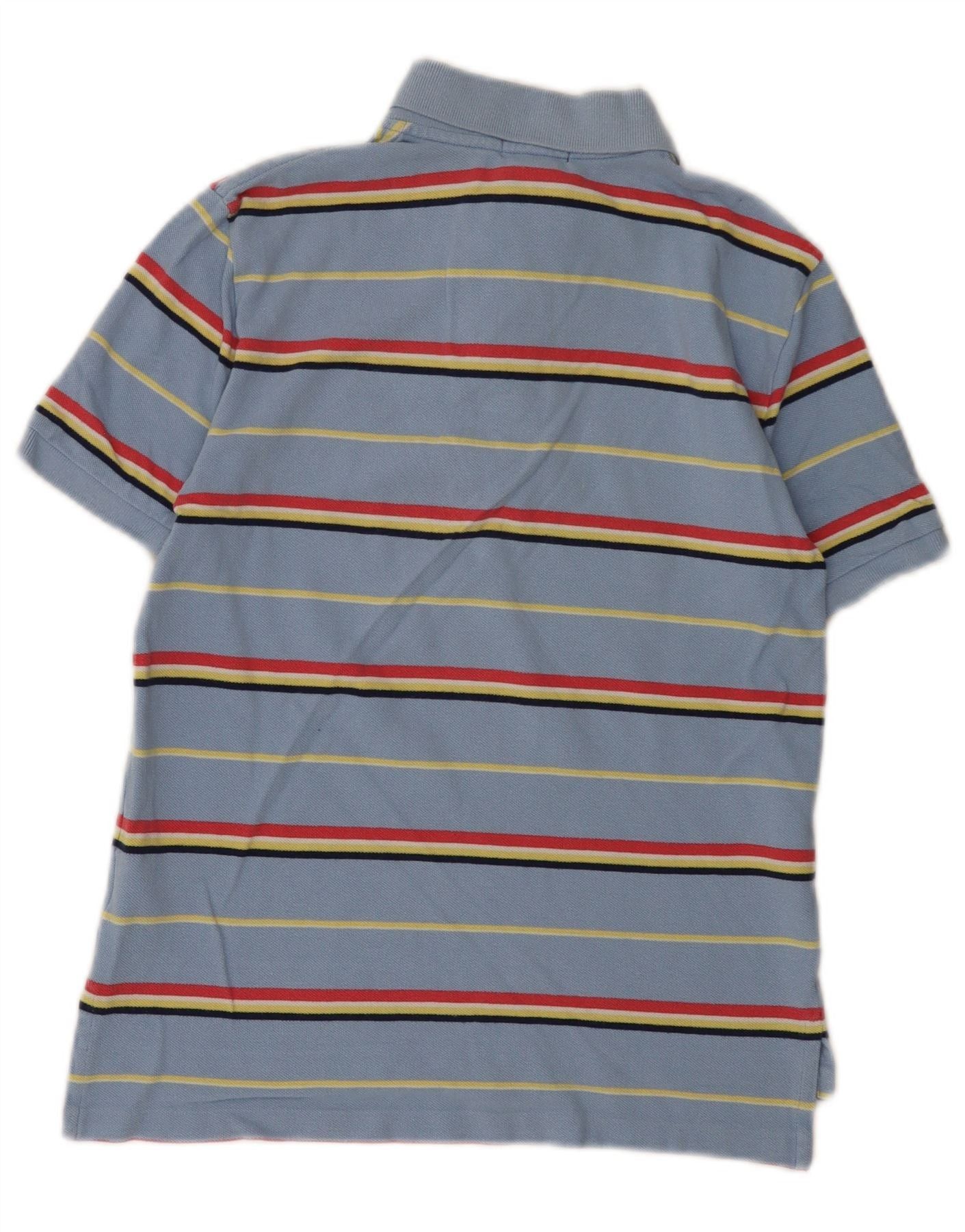 Polo Ralph Lauren Boys Polo Shirt 10-11 Years Medium Blue Striped Cotton Size M / US 6-8 / IT 42-44 - 2 Thumbnail