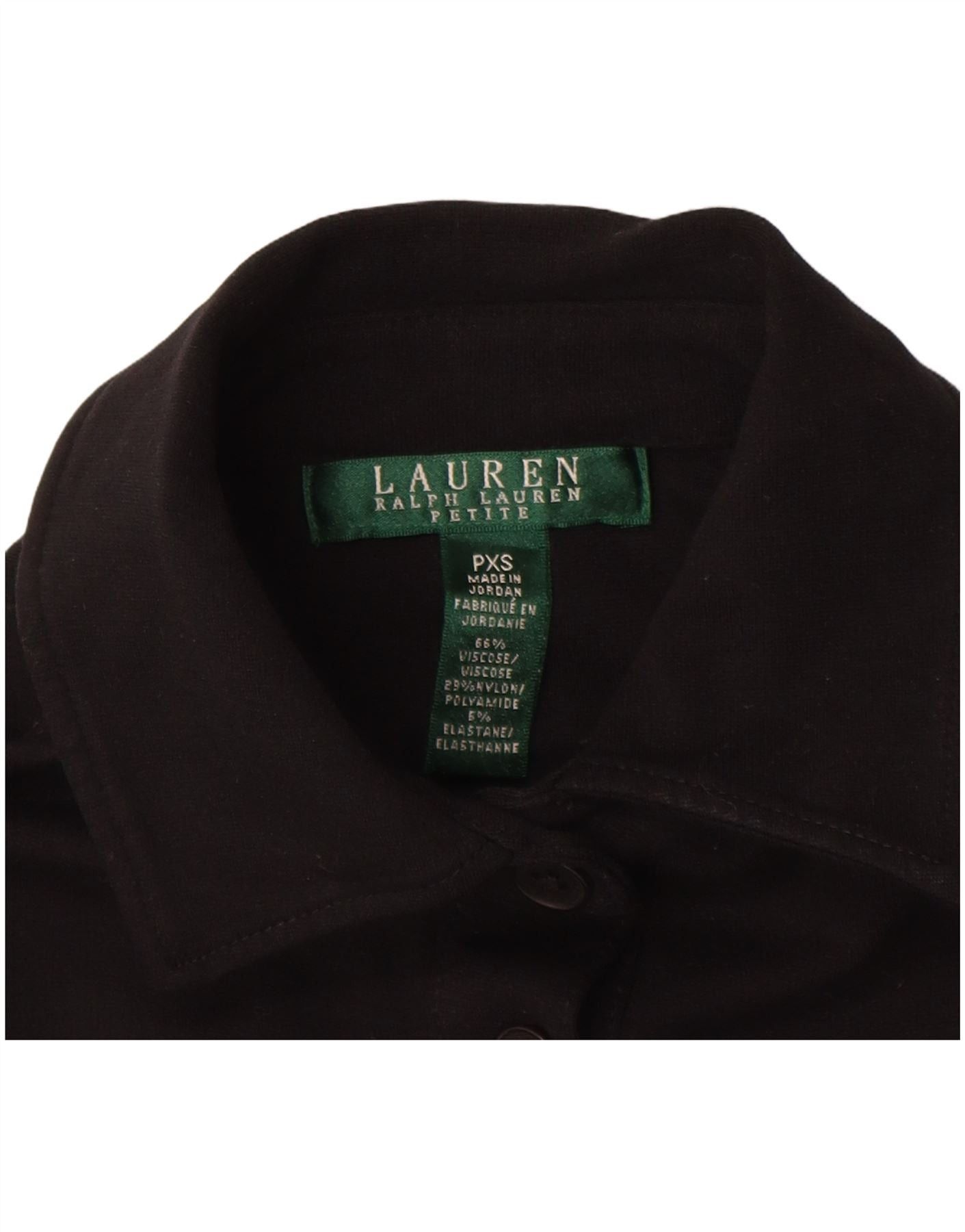 Ralph Lauren Womens Long Sleeve Shirt Dress UK 6 XS Black Viscose Size XXS / US 00 / IT 34 - 3 Thumbnail