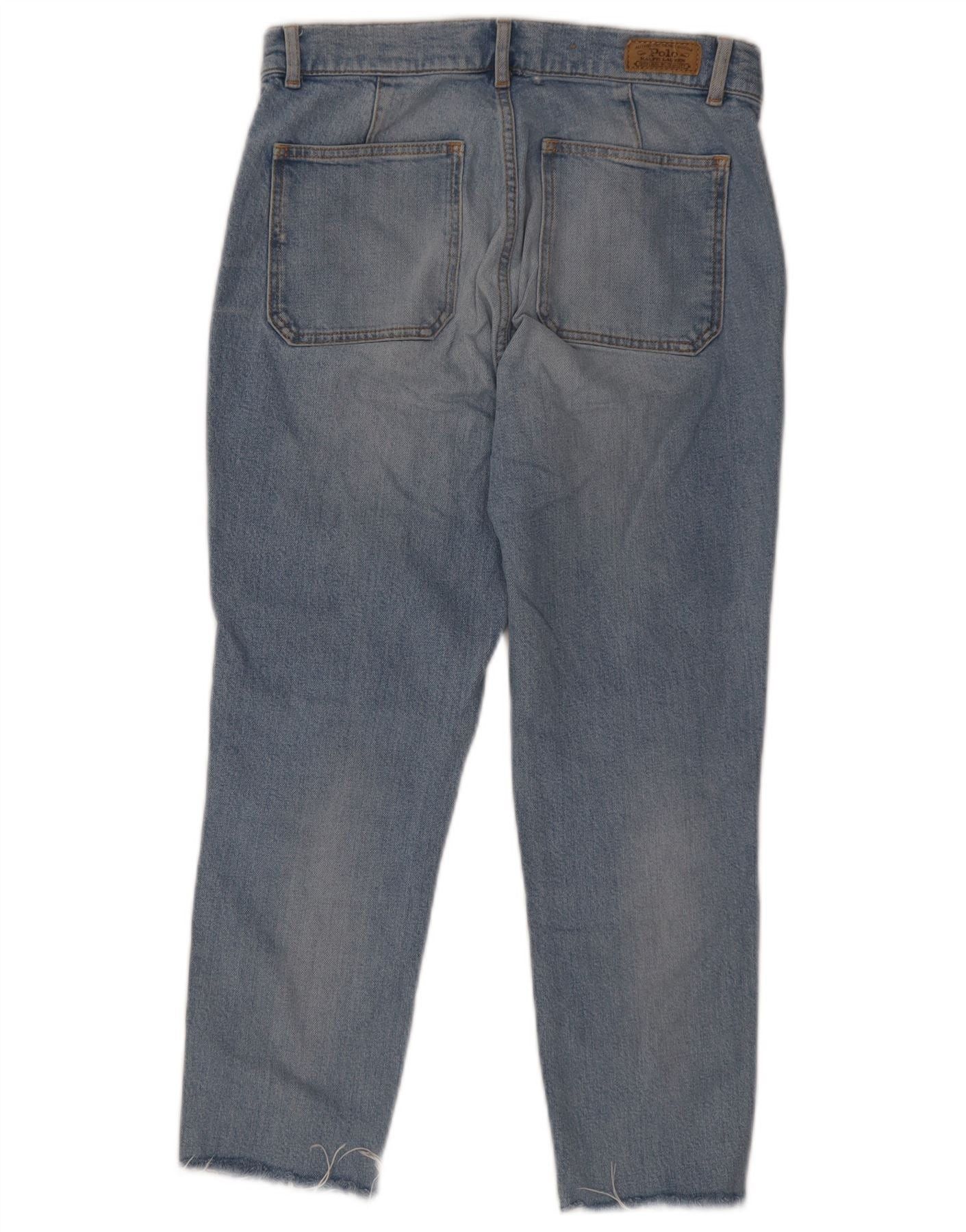 Polo Ralph Lauren Womens Slim Cropped Jeans W28 L24 Blue Cotton Size 42" / US 20 - 2 Thumbnail
