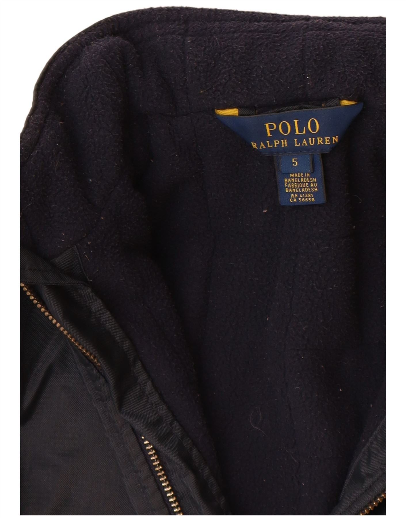 Polo Ralph Lauren Boys Windbreaker Jacket 4-5 Years Navy Blue Nylon Size XS / US 0-2 / IT 36-38 - 4 Thumbnail