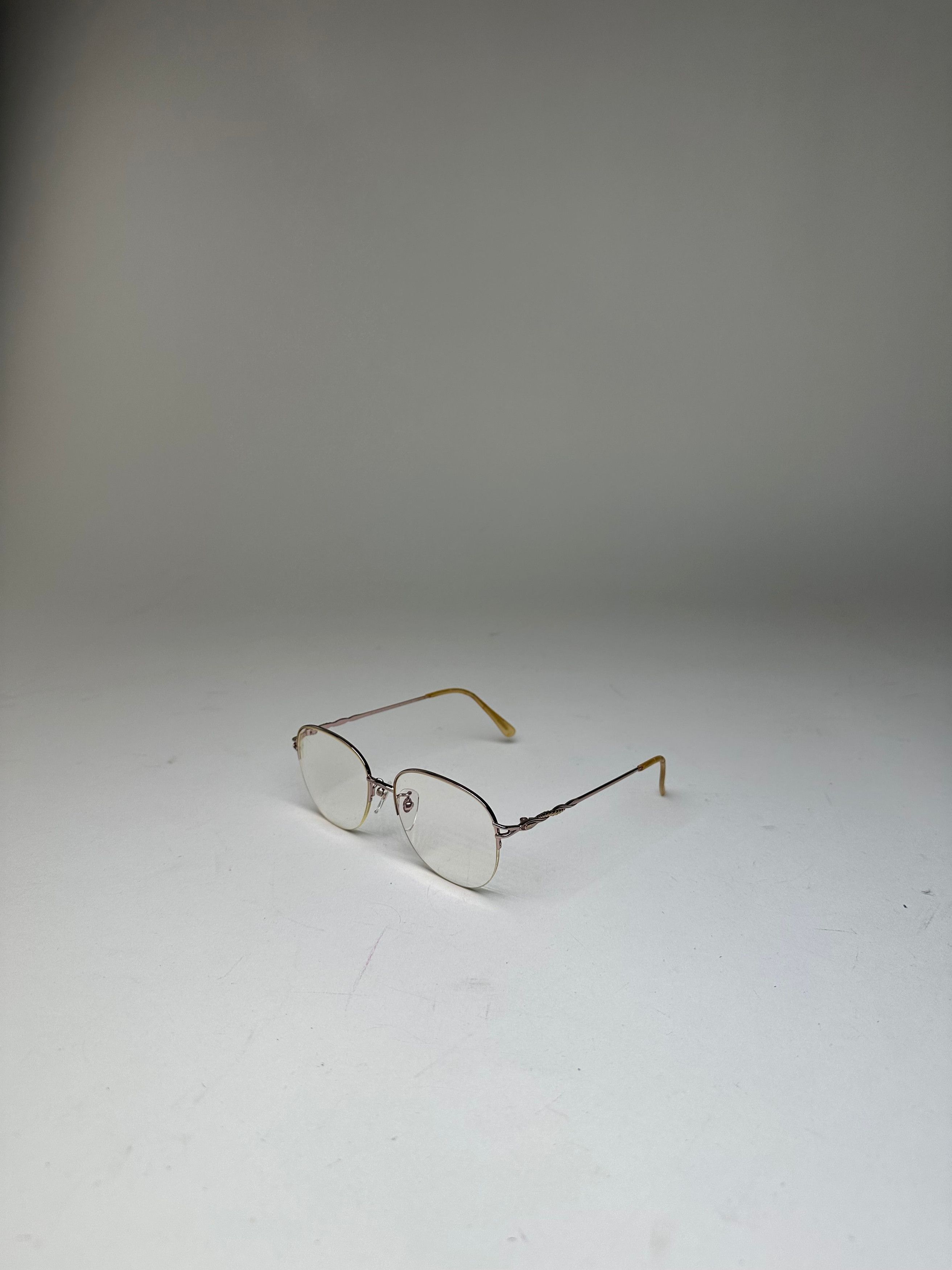 Other Vintage Semi-Rimless Titanium Eyeglasses Rose Gold Size ONE SIZE - 12 Thumbnail
