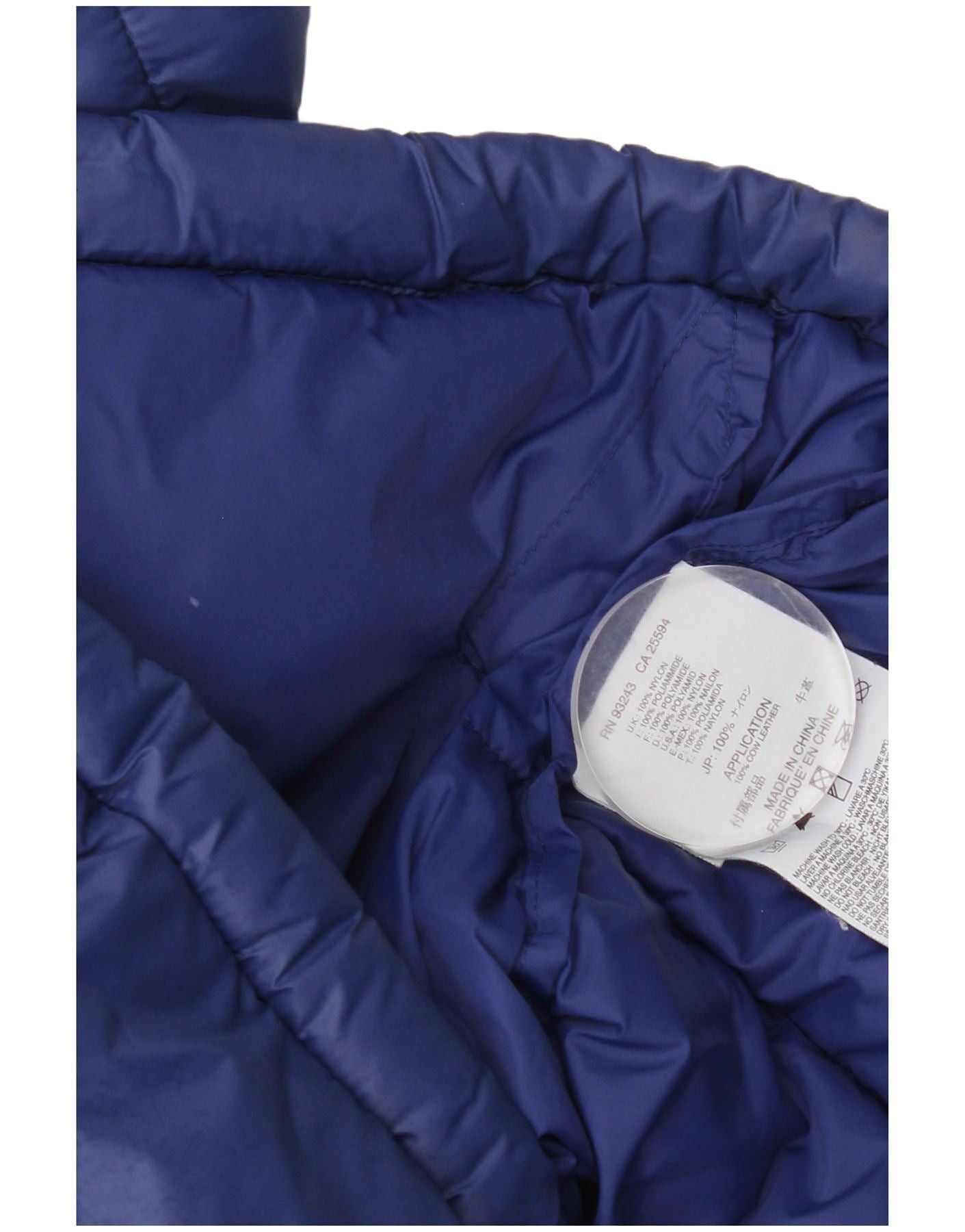 Diesel Mens Hooded Padded Jacket UK 44 2XL Blue Nylon Size US XL / EU 56 / 4 - 4 Thumbnail