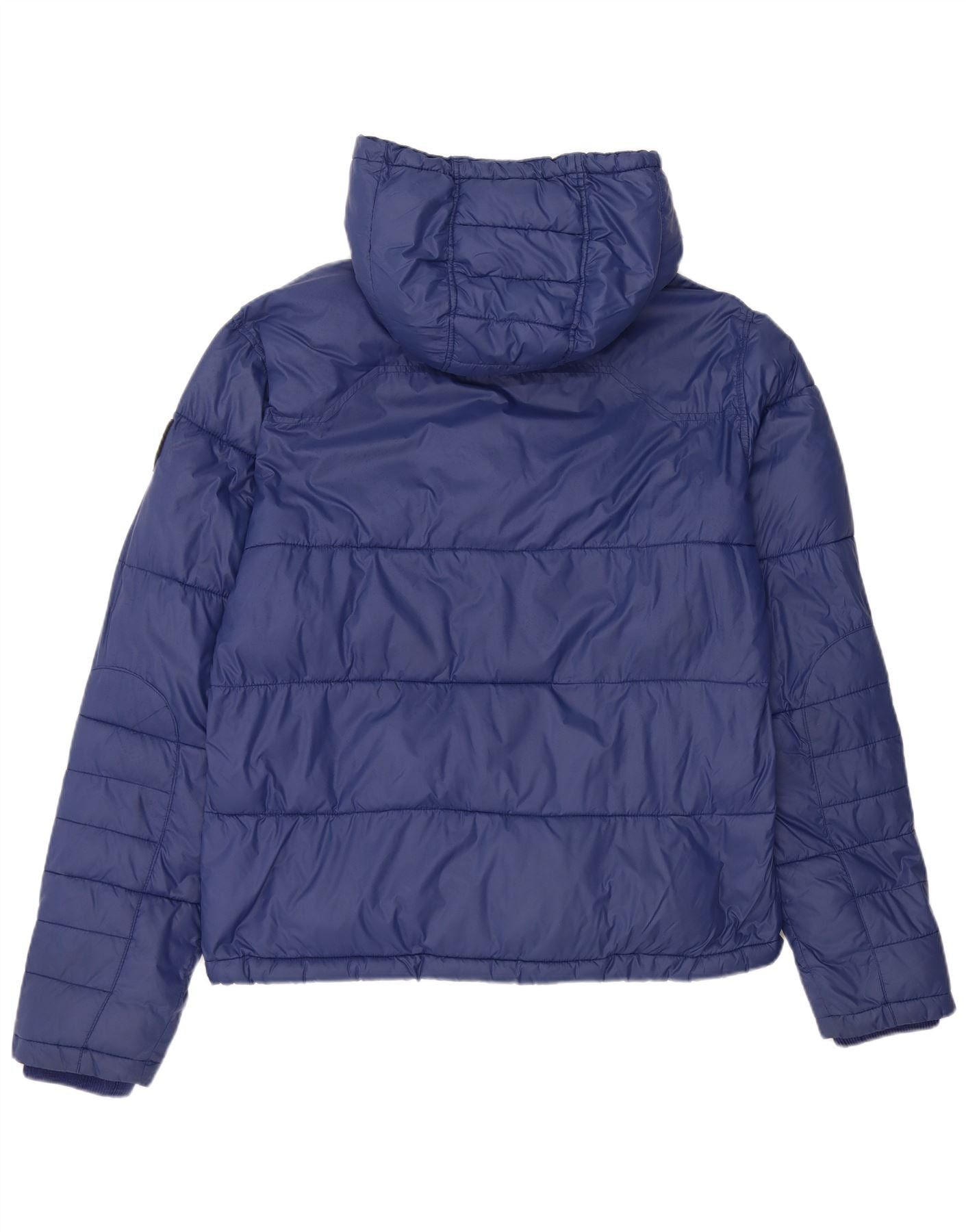 Diesel Mens Hooded Padded Jacket UK 44 2XL Blue Nylon Size US XL / EU 56 / 4 - 2 Thumbnail