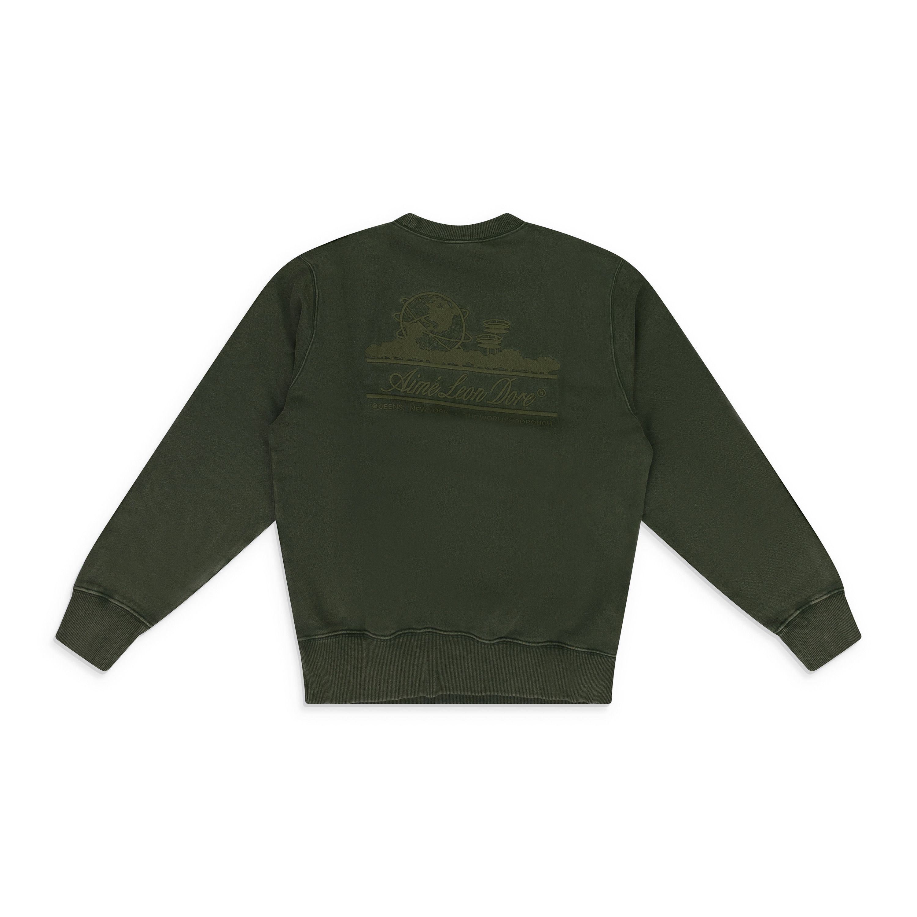 Aime Leon Dore Tonal Unisphere Crewneck Sweatshirt SIZE M Size US M / EU 48-50 / 2 - 2 Thumbnail