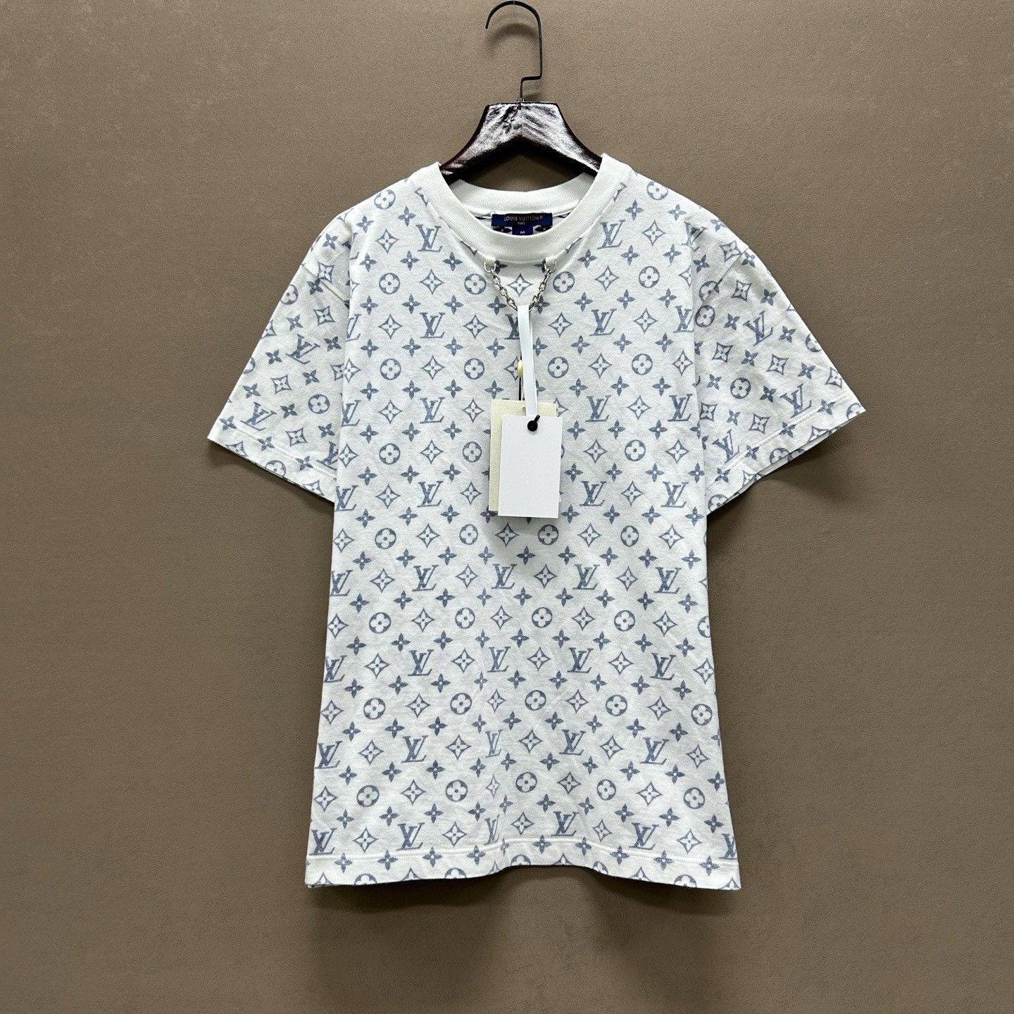 Louis Vuitton Louis Vuitton Monogram Chain T-Shirt Size M Size US M / EU 48-50 / 2 - 2 Thumbnail