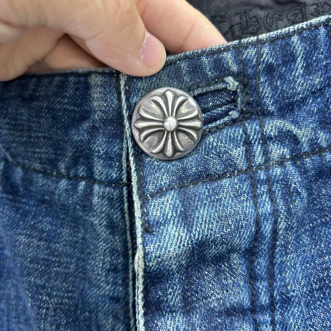 Chrome Hearts Chrome Hearts Washed Denim Jeans Size 32 Size US 32 / EU 48 - 4 Thumbnail