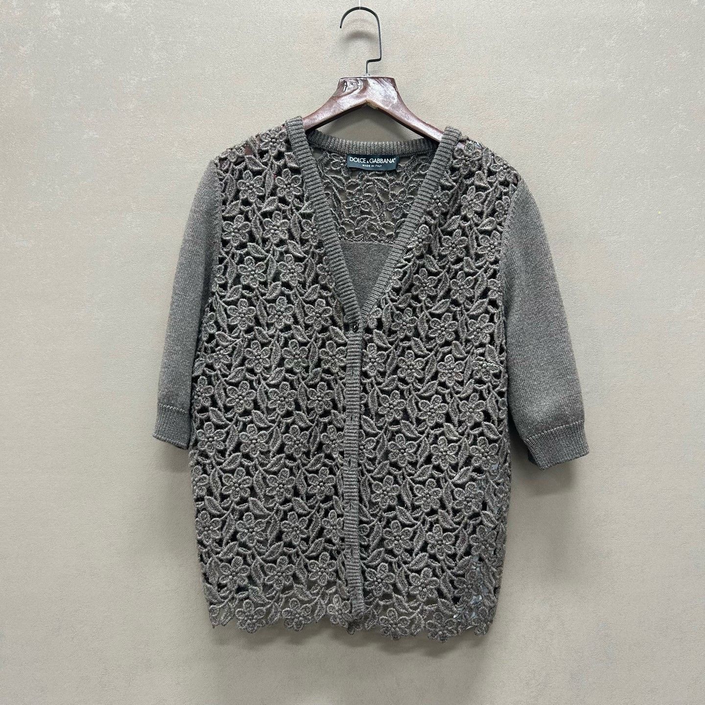 Dolce & Gabbana Dolce & Gabbana Openwork Knit Cardigan Size M Size M / US 6-8 / IT 42-44 - 2 Thumbnail