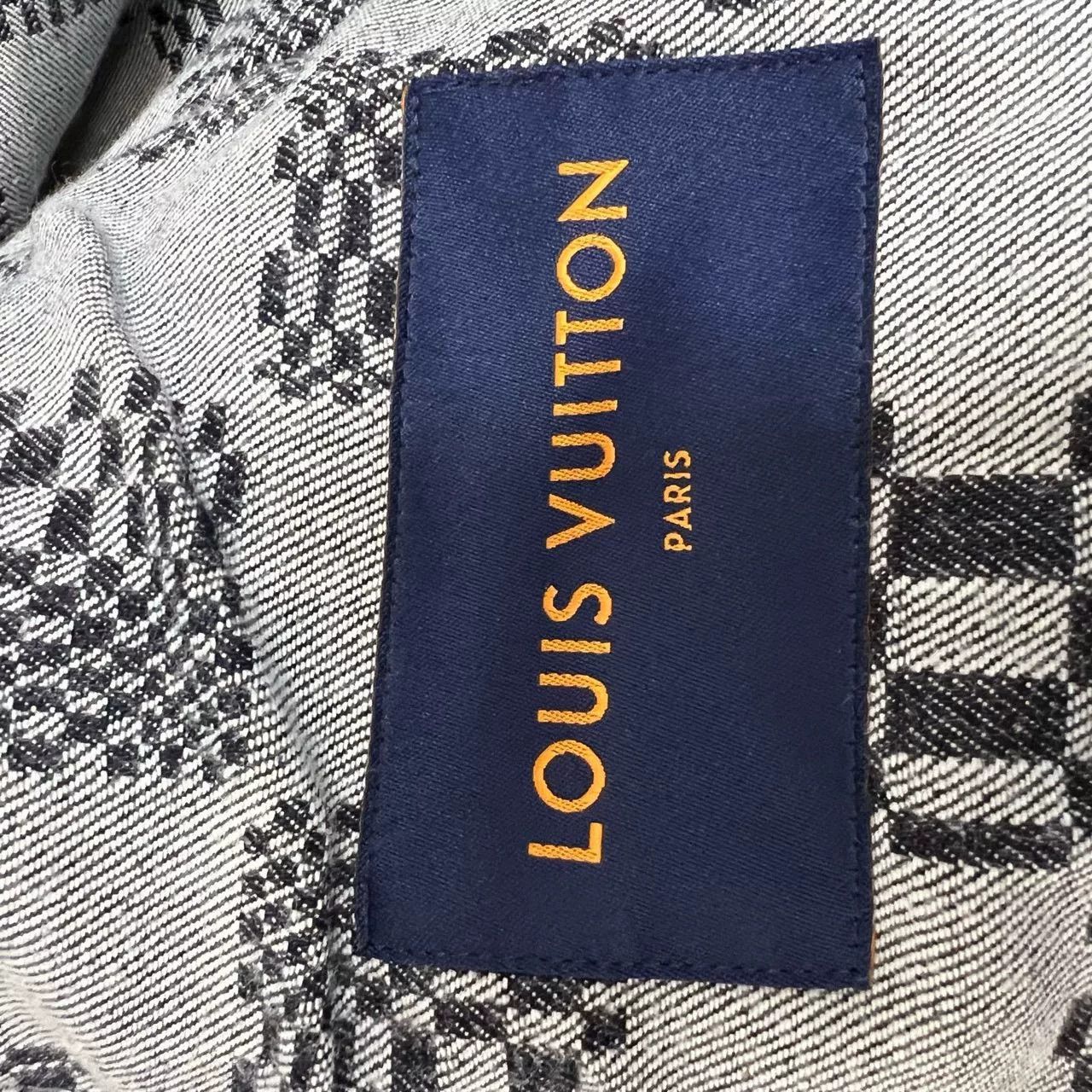 Louis Vuitton Louis Vuitton Damier Pattern Denim Jacket Size L Size US L / EU 52-54 / 3 - 4 Thumbnail