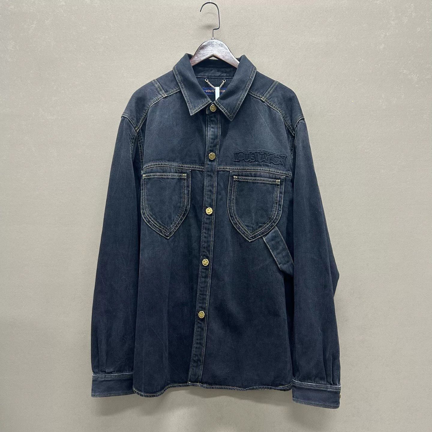 Louis Vuitton Louis Vuitton Distressed Denim Jacket Size XL Size US XL / EU 56 / 4 - 2 Thumbnail