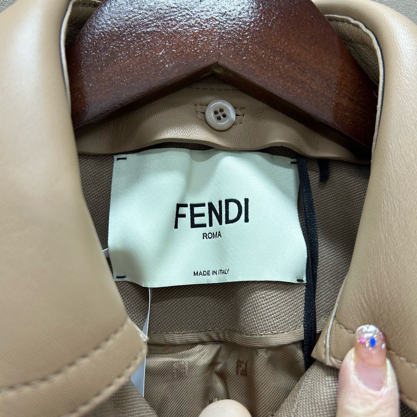 Fendi Fendi Wool Jacket with Leather Collar Size 36 Size XS / US 0-2 / IT 36-38 - 5 Thumbnail