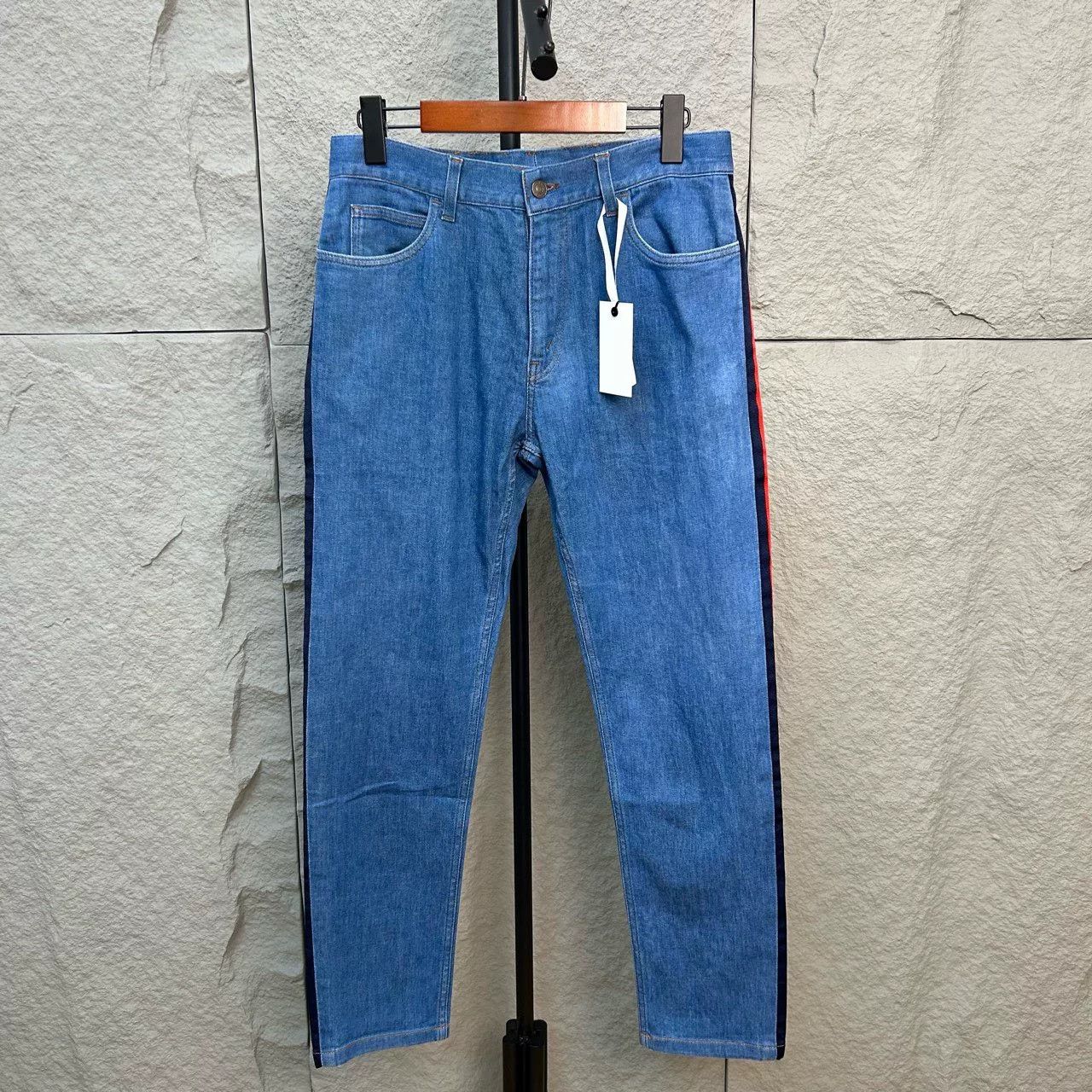 Gucci Gucci Side Stripe Denim Jeans Size 32 Size US 32 / EU 48 - 2 Thumbnail