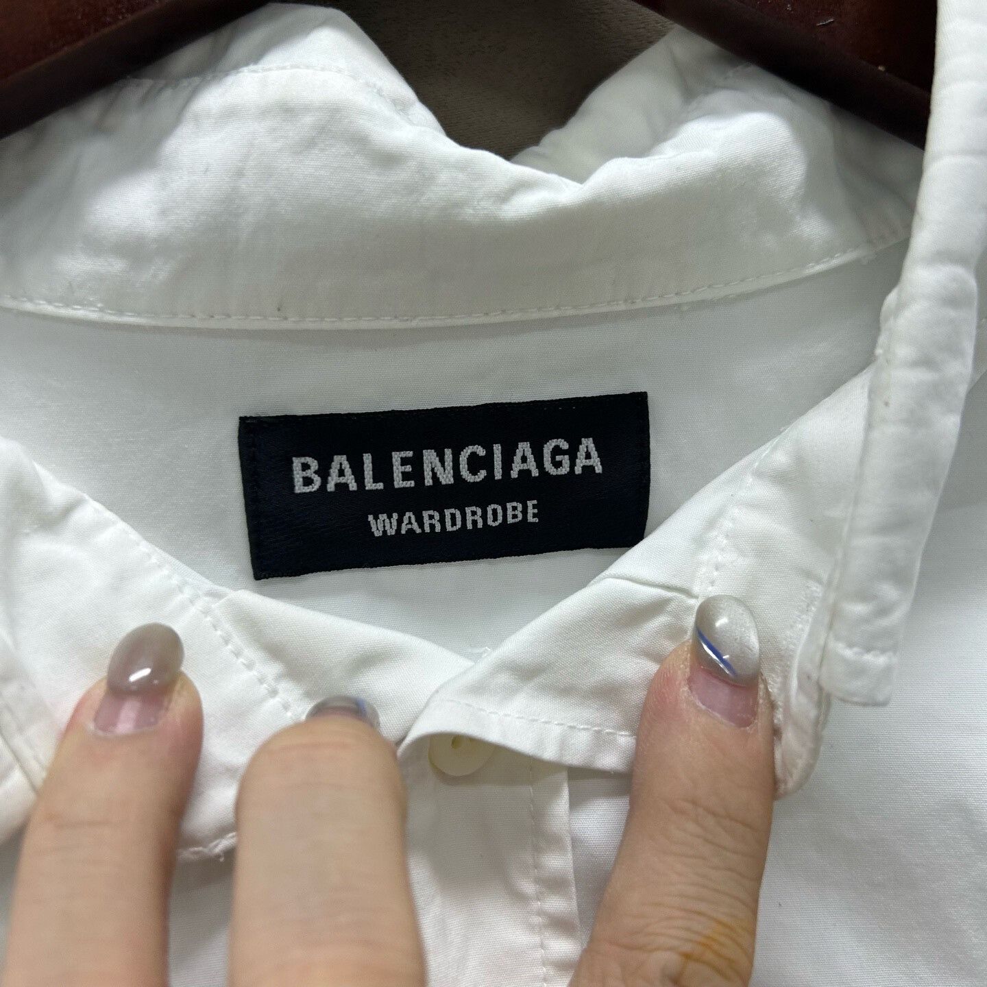 Balenciaga Balenciaga Embroidered Logo Button Up Shirt Size S Size US S / EU 44-46 / 1 - 5 Thumbnail