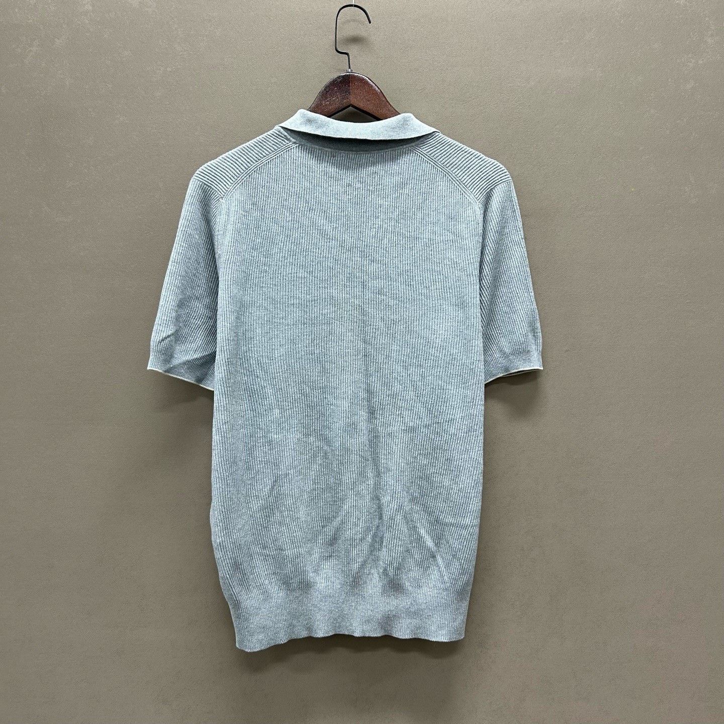 Brunello Cucinelli Brunello Cucinelli Ribbed Knit Polo Shirt Size 50 Size US M / EU 48-50 / 2 - 3 Thumbnail