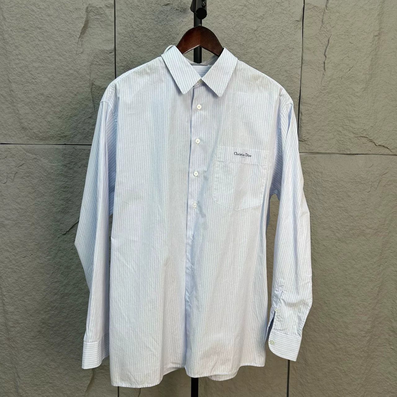 Dior Dior Striped Embroidered Shirt Size US S / EU 44-46 / 1 Size US S / EU 44-46 / 1 - 2 Thumbnail