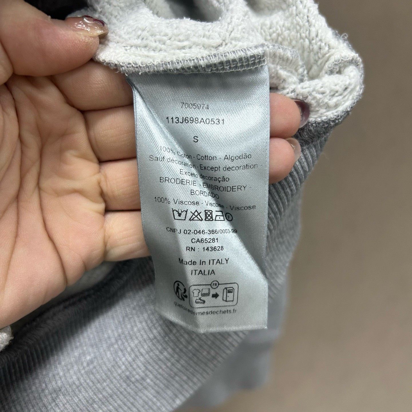 Dior Dior CD Embroidery Hoodie Size S Size US S / EU 44-46 / 1 - 6 Thumbnail