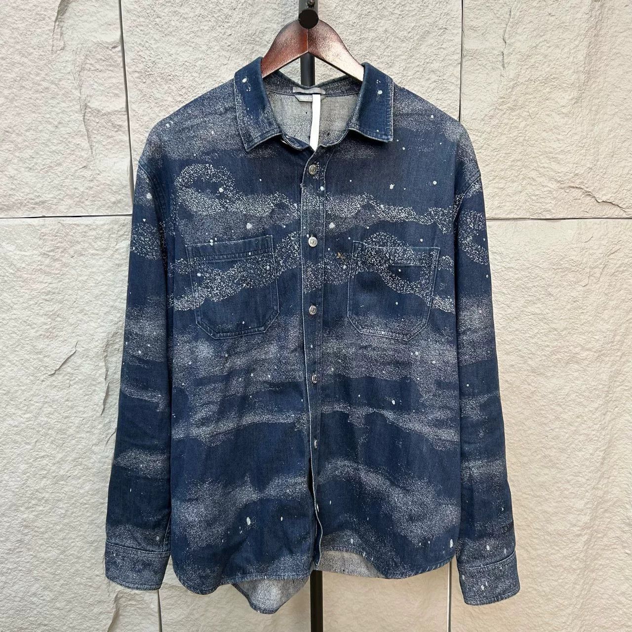 Dior Dior Starry Pattern Denim Shirt Size L Size US L / EU 52-54 / 3 - 2 Thumbnail