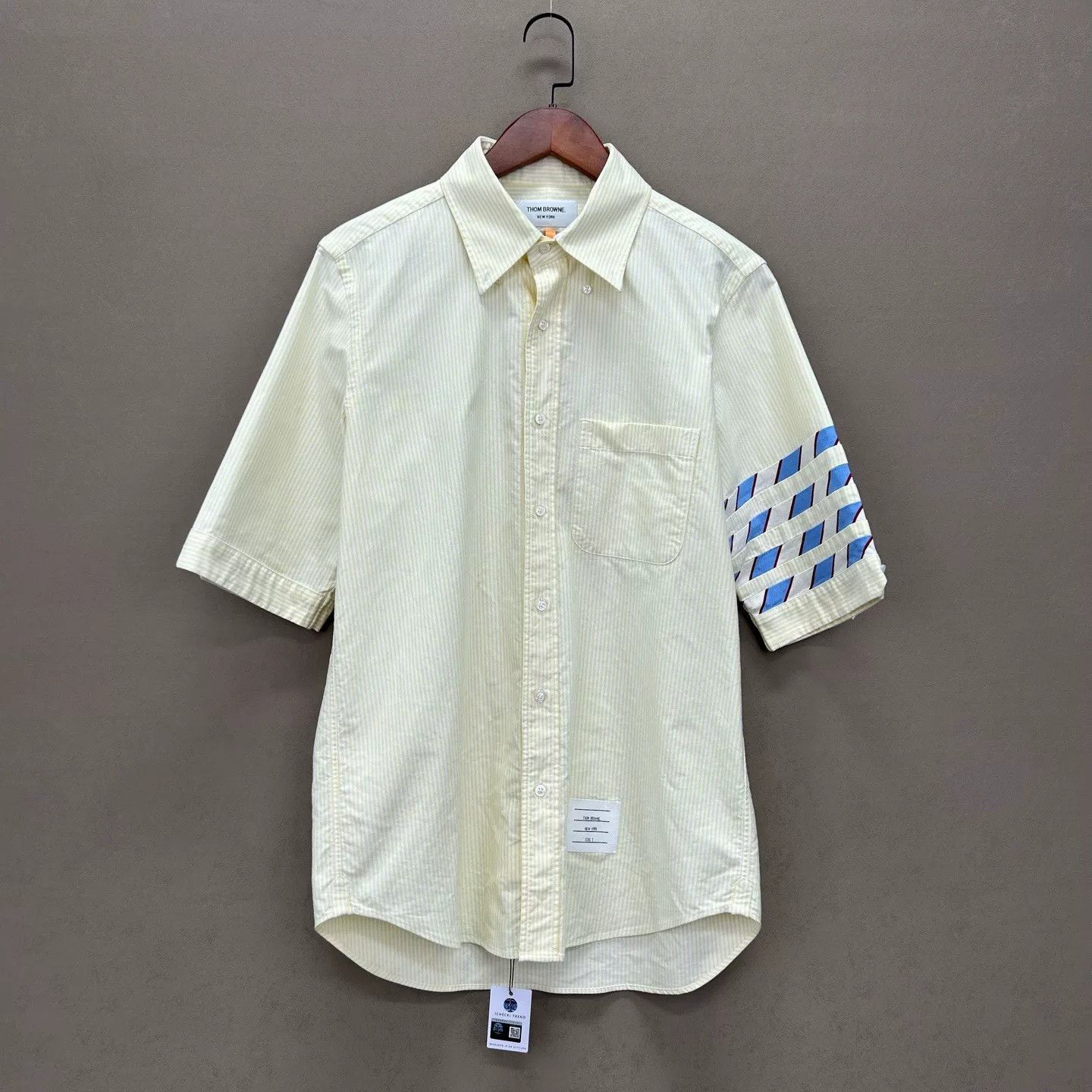 Thom Browne Thom Browne Striped Short Sleeve Shirt Size 2 Size US M / EU 48-50 / 2 - 2 Thumbnail