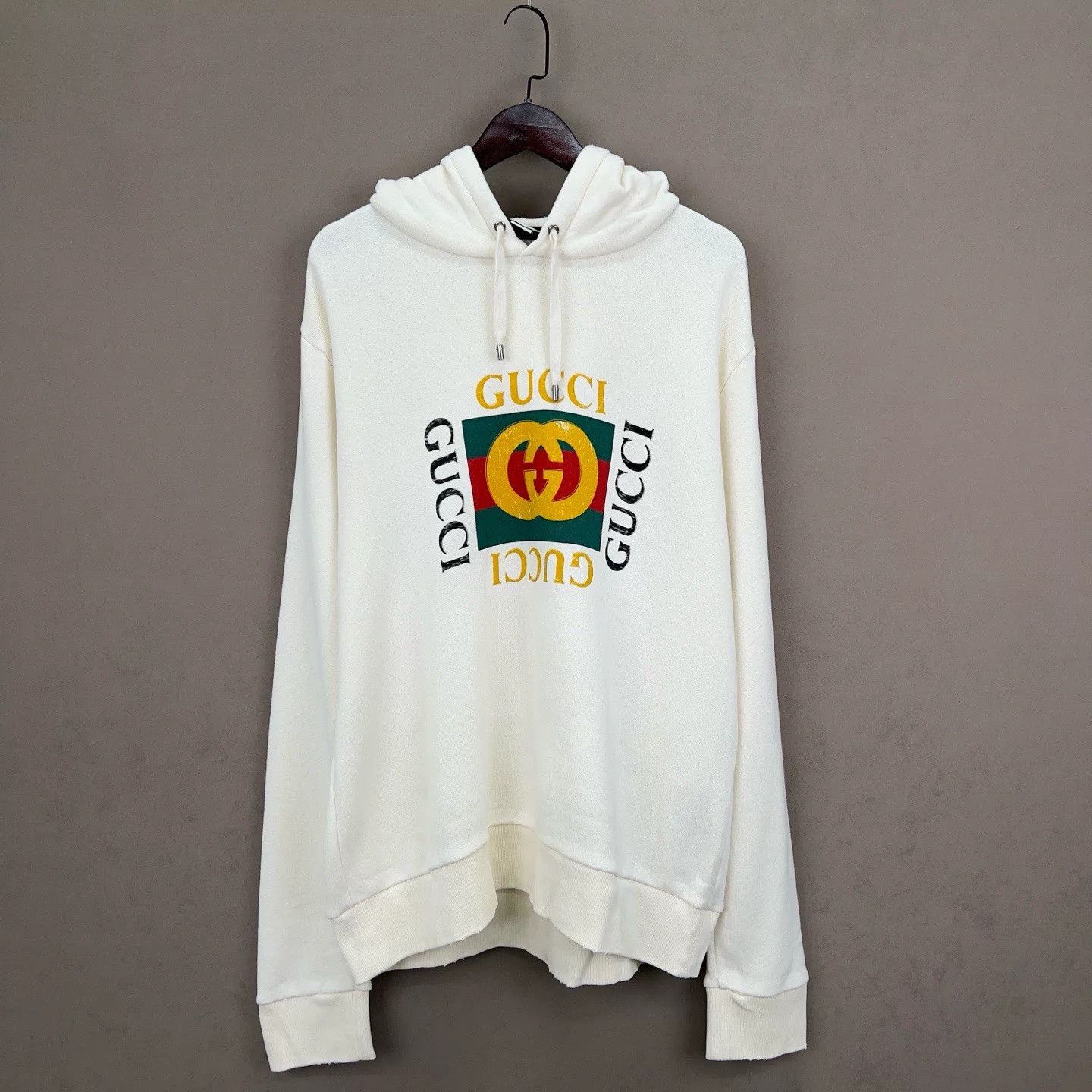Gucci Gucci Logo Print Hoodie Size XXL Size US XXL / EU 58 / 5 - 2 Thumbnail