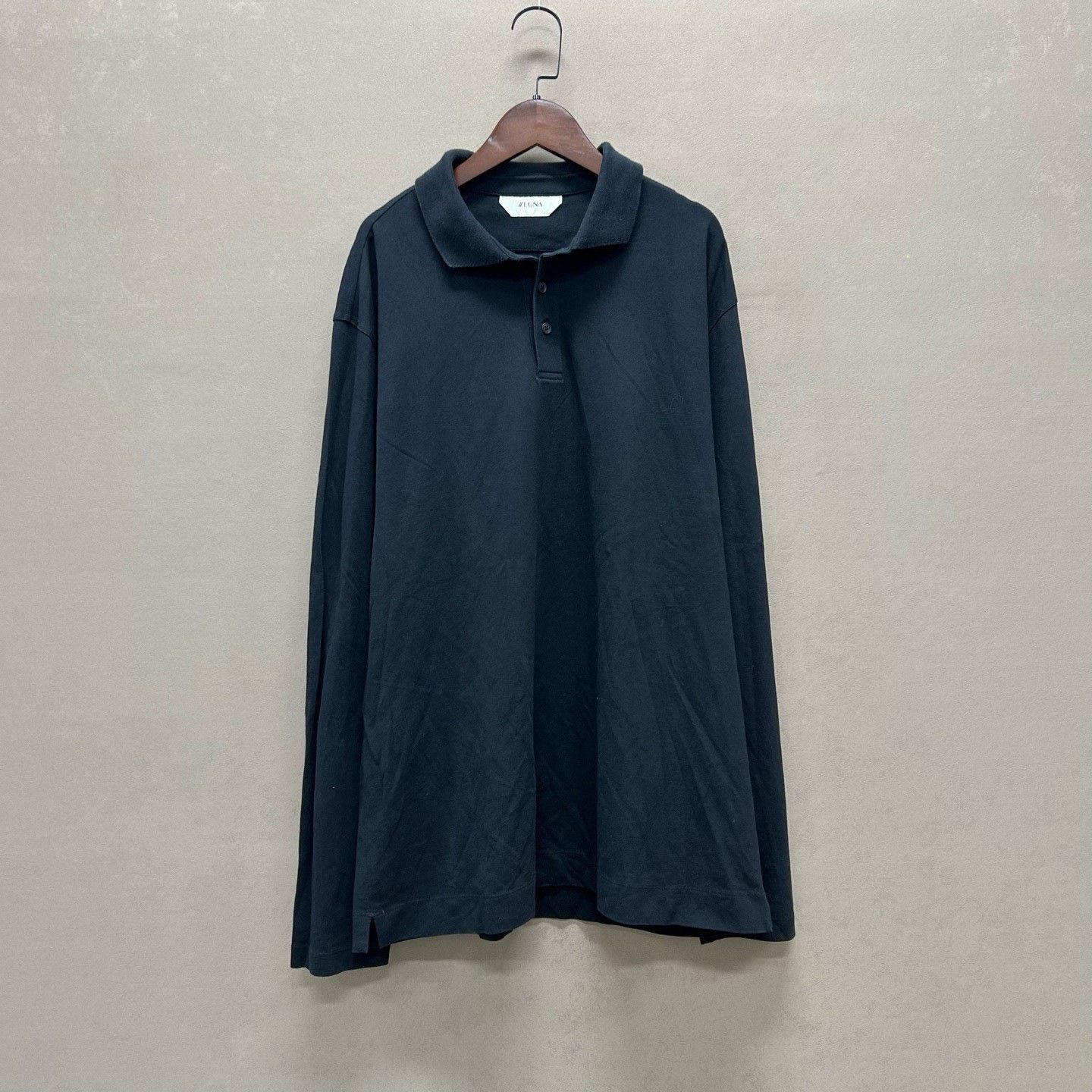 Z Zegna Zegna Solid Long Sleeve Polo Shirt XXL Size US XXL / EU 58 / 5 - 2 Thumbnail