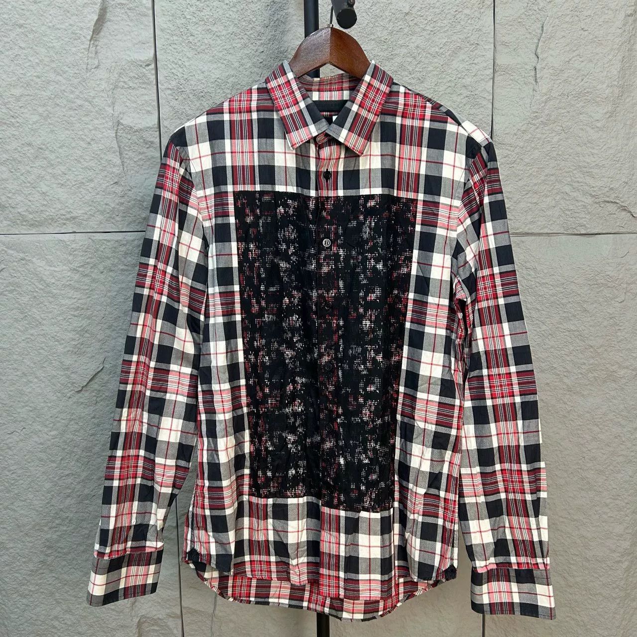 Alexander McQueen Alexander McQueen Plaid Panel Shirt Size M Size US M / EU 48-50 / 2 - 2 Thumbnail