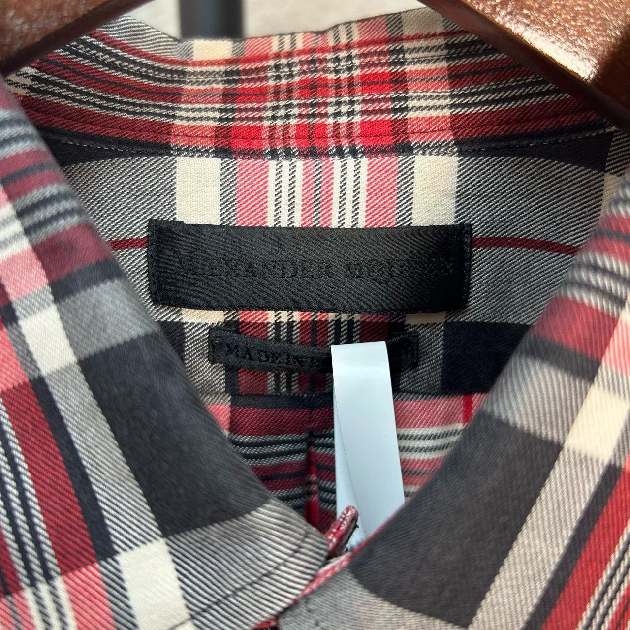 Alexander McQueen Alexander McQueen Plaid Panel Shirt Size M Size US M / EU 48-50 / 2 - 4 Thumbnail