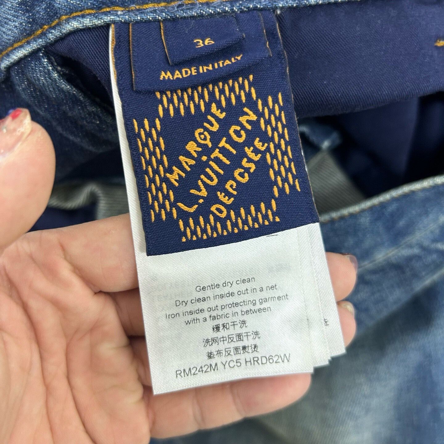 Louis Vuitton Louis Vuitton FW24 Distressed Denim Jeans US 36 Size US 36 / EU 52 - 6 Thumbnail
