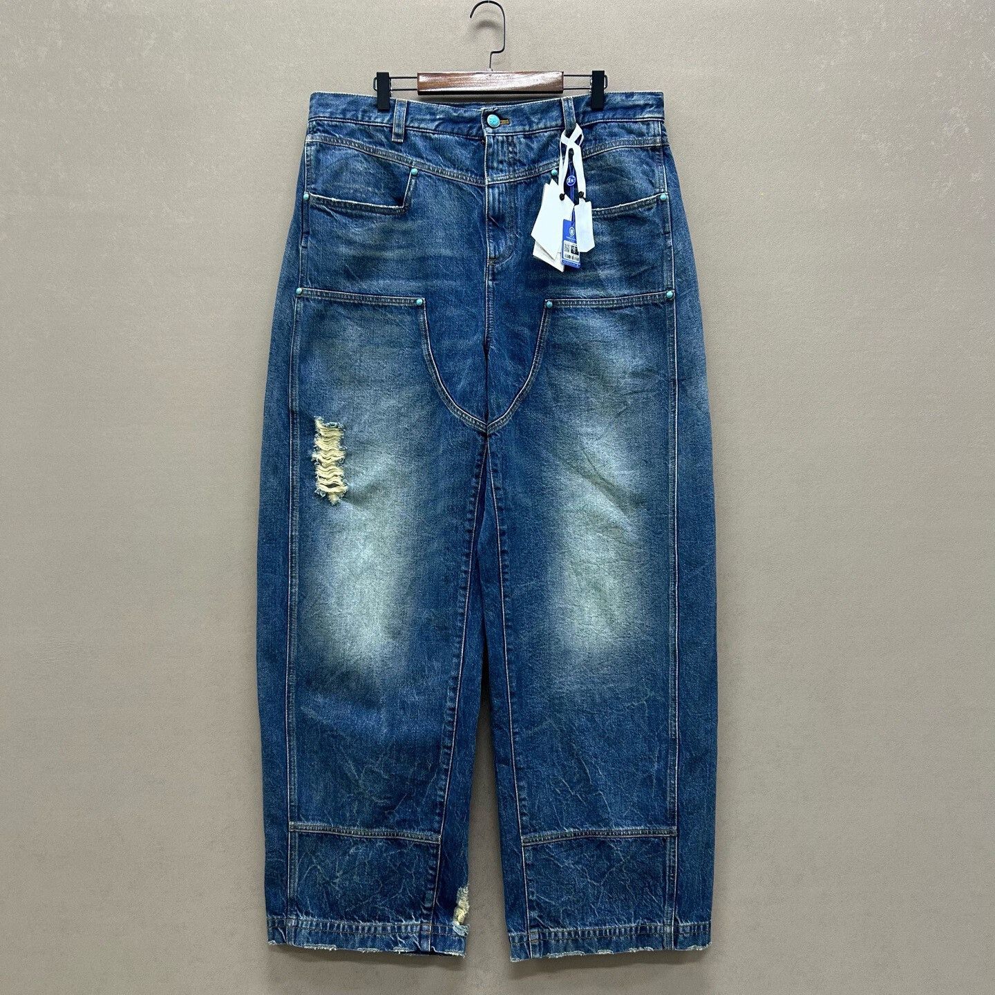 Louis Vuitton Louis Vuitton FW24 Distressed Denim Jeans US 36 Size US 36 / EU 52 - 2 Thumbnail