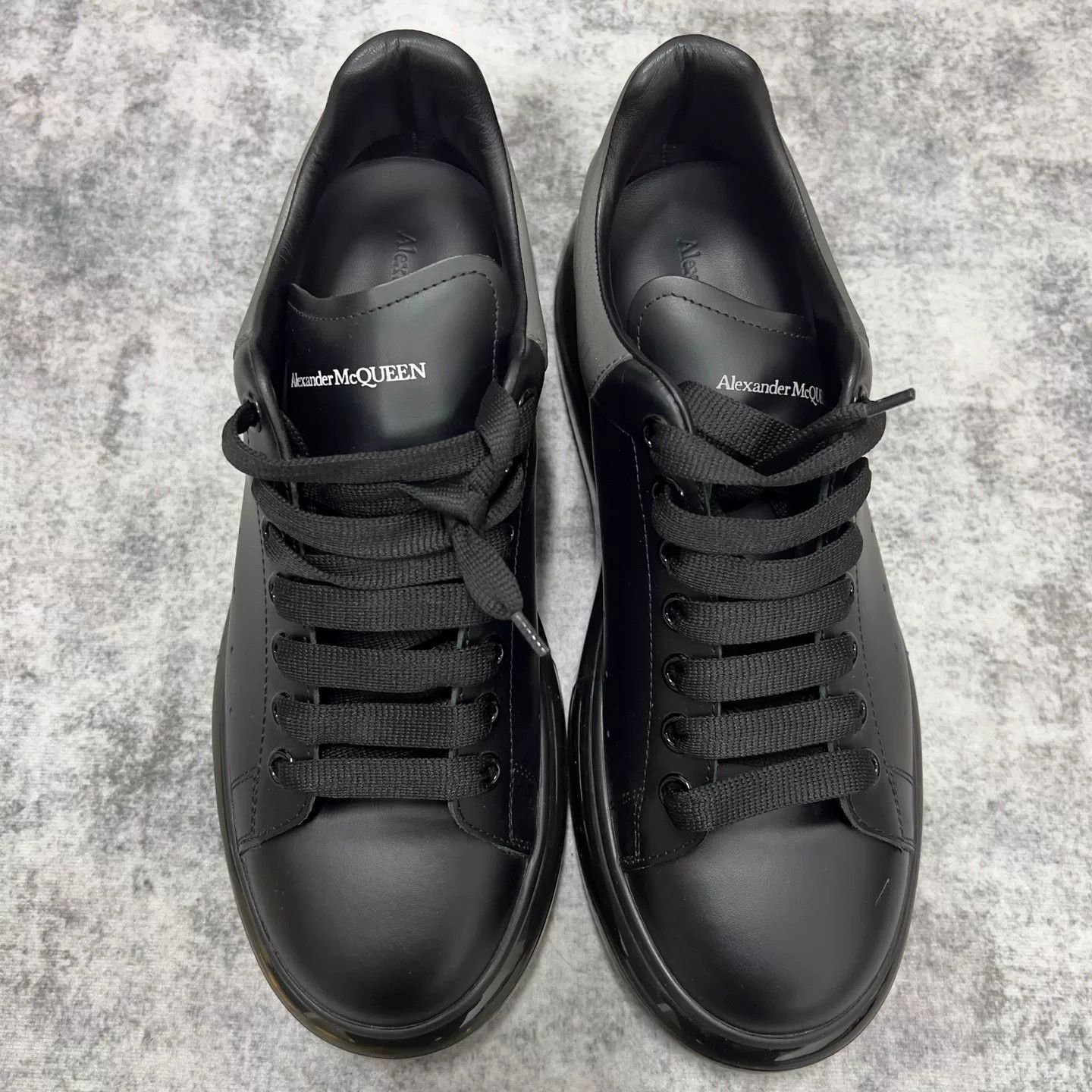 Alexander McQueen Alexander McQueen Black Transparent Sole Sneakers Size 10 Size US 10 / EU 43 - 2 Thumbnail