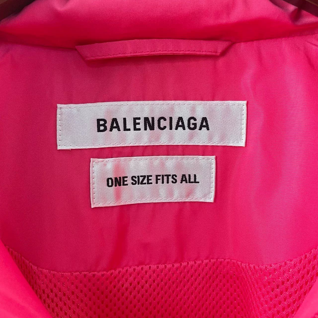 Balenciaga Balenciaga Pink Logo Hooded Jacket One Size Size ONE SIZE - 4 Thumbnail