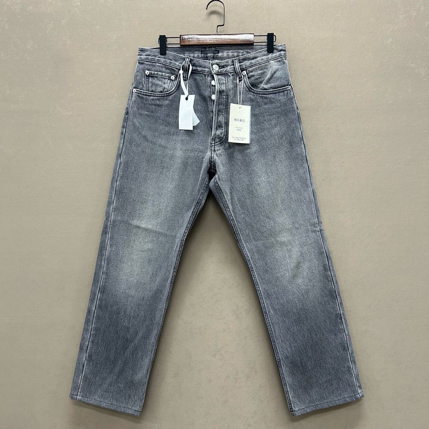 Prada Prada Grey Washed Denim Jeans Size 30 Size US 30 / EU 46 - 2 Thumbnail