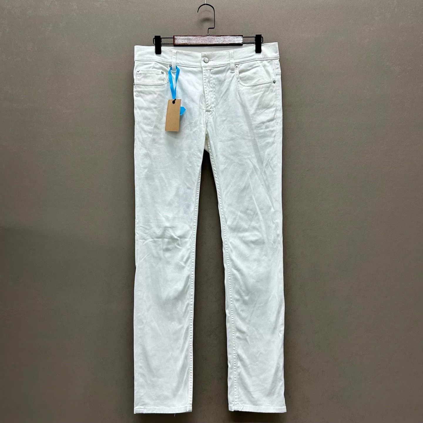Prada Prada White Denim Jeans Size 30 Size US 30 / EU 46 - 2 Thumbnail