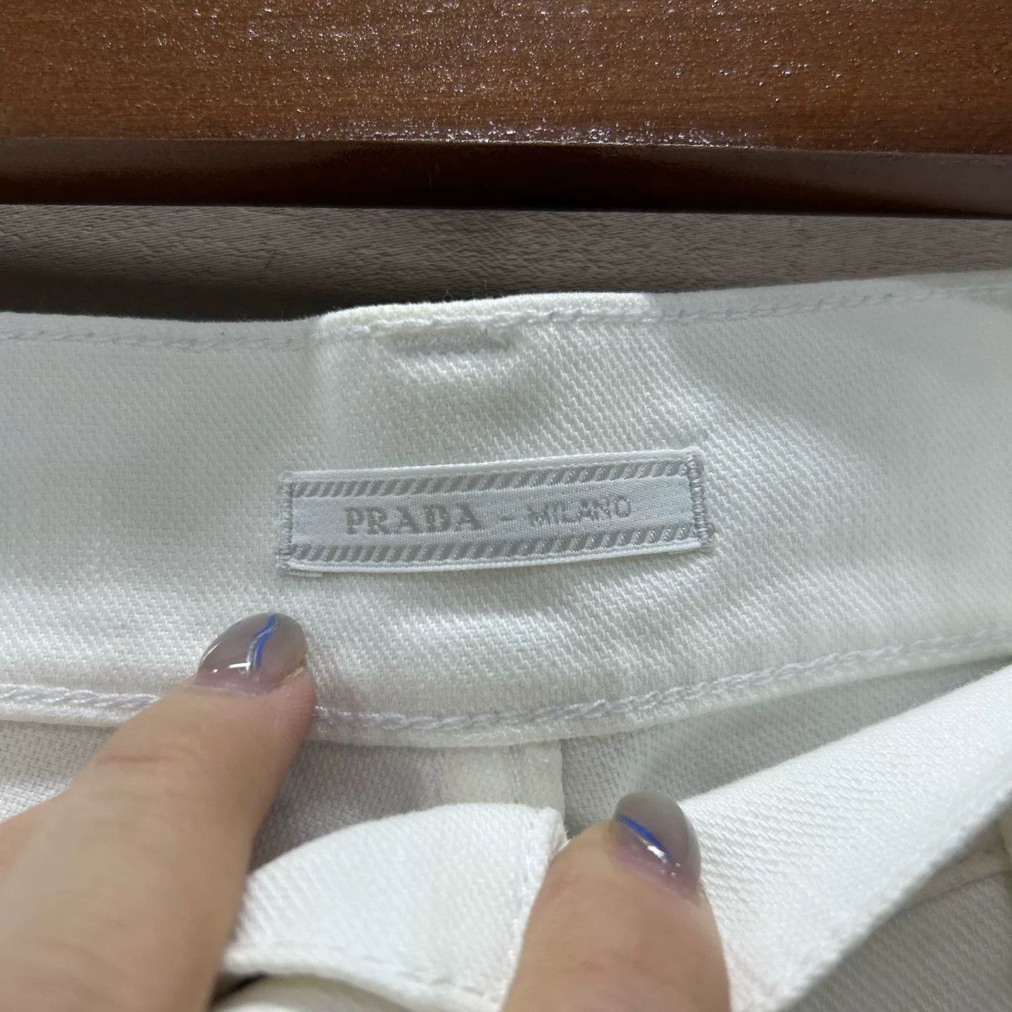 Prada Prada White Denim Jeans Size 30 Size US 30 / EU 46 - 4 Thumbnail