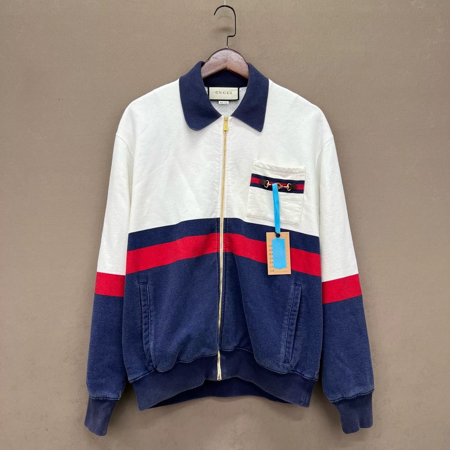 Gucci Gucci Horsebit Striped Zip Jacket Size S Size US S / EU 44-46 / 1 - 2 Thumbnail