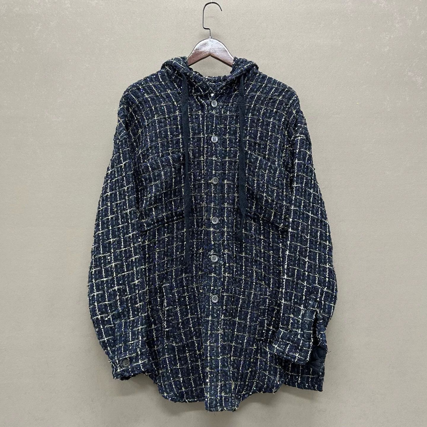Faith Connexion FAITH CONNEXION Tweed Hooded Shirt Size S Size US S / EU 44-46 / 1 - 2 Thumbnail