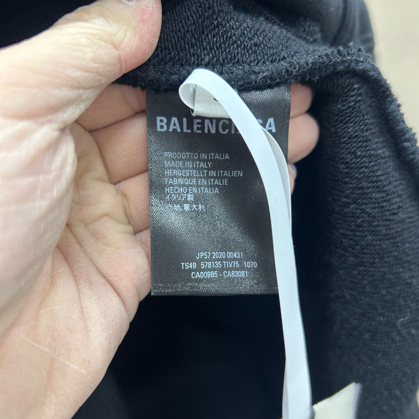 Balenciaga Balenciaga Crew Logo Hoodie Size S Size US S / EU 44-46 / 1 - 4 Thumbnail