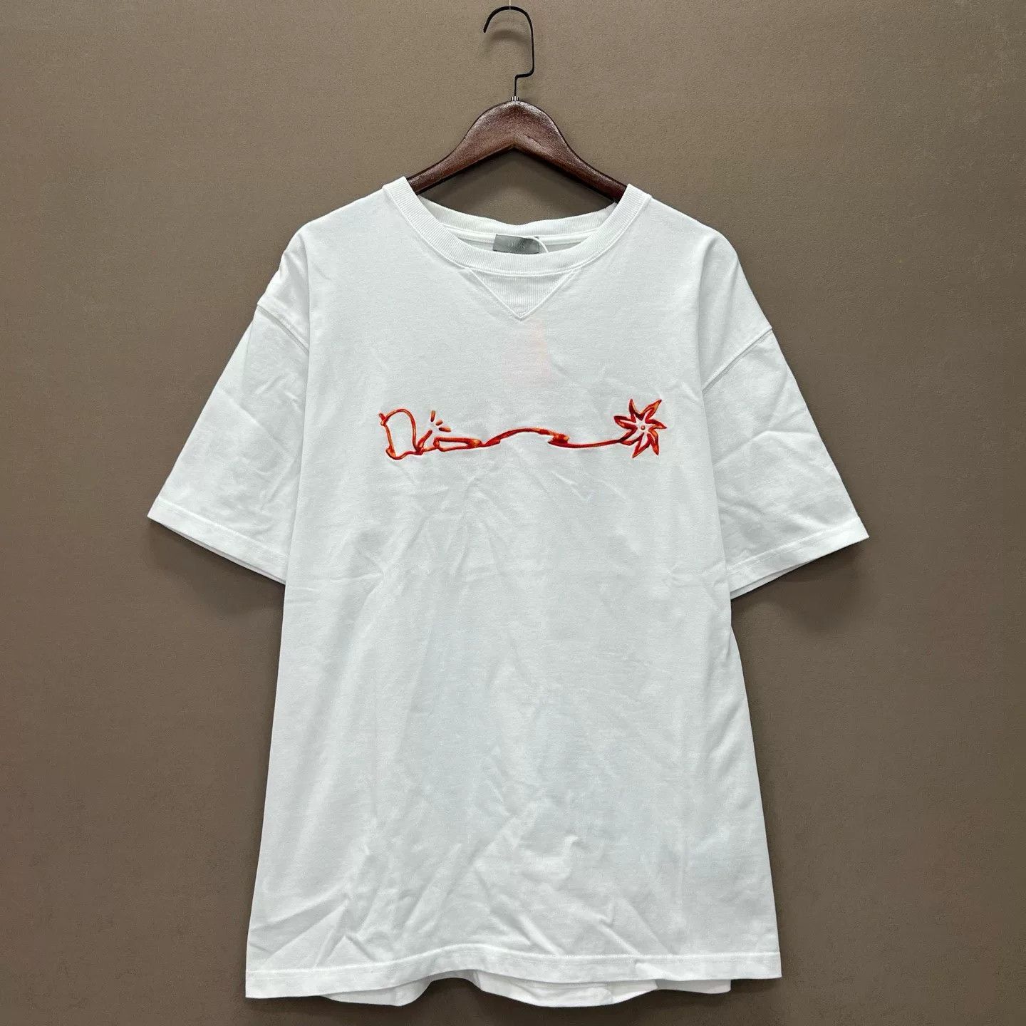 Dior Dior Embroidery Logo T-Shirt US XXL Size US XXL / EU 58 / 5 - 2 Thumbnail