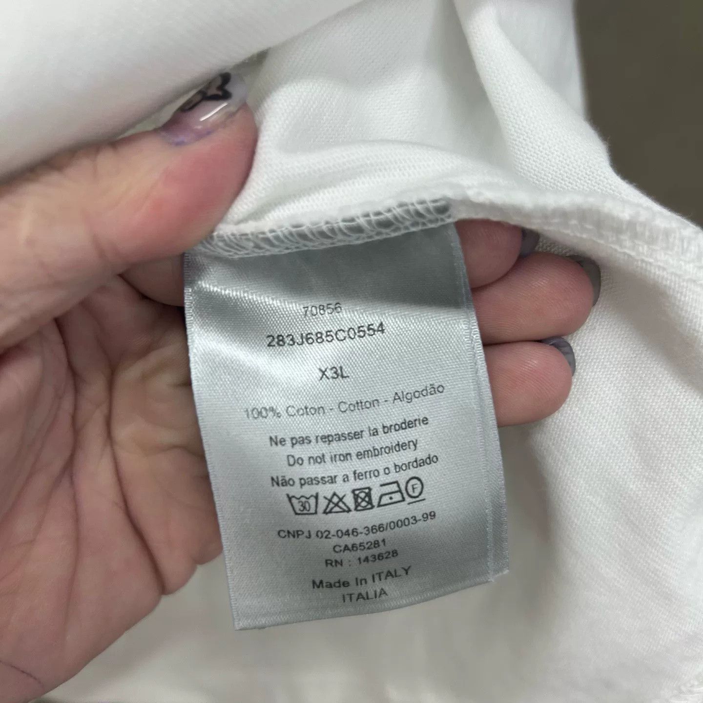 Dior Dior Embroidery Logo T-Shirt US XXL Size US XXL / EU 58 / 5 - 5 Thumbnail